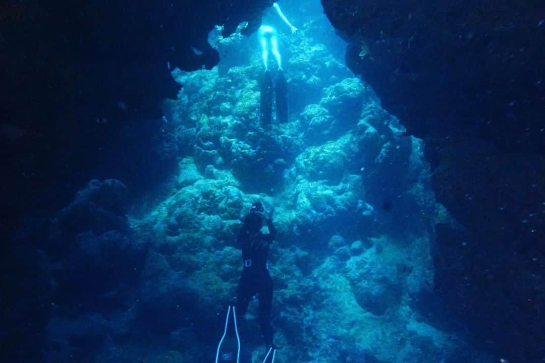 福田朋夏さんのインスタグラム写真 - (福田朋夏Instagram)「石垣島でのツアーが終わりました！今回は参加者全員に @goprojp からドライバックのプレゼントが🎁✨✨ いつもありがとうございます🙏 2日間天気にも海にも恵まれて、石垣島の海をみなさんと一緒に潜って潜って潜って...洞窟をくぐり抜けたり、珊瑚のお花畑を堪能したり、本当に楽しかった！ 参加してくれた皆さん、協力して頂いた @isana_ishigaki さん、本当にありがとうございます🙏✨出会いに感謝です！💙 また皆さんと潜れるのを楽しみにしています🐬🐬🐬🐬🐬✨✨ #freediving #oceanlovers #ishigakiisland #ocean #diving #freediver #divers」6月10日 9時36分 - tomoka_fukuda