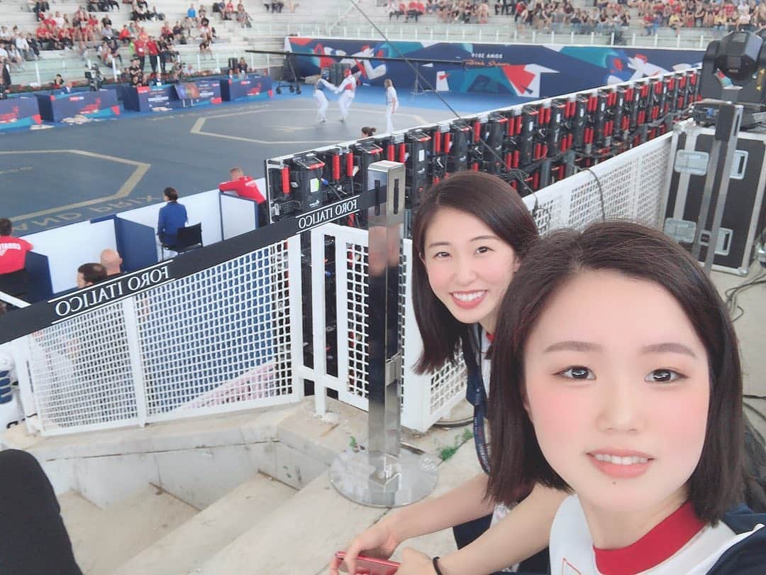 山田美諭さんのインスタグラム写真 - (山田美諭Instagram)「GP in ROMA🇮🇹 1番嬉しかったのは、ホテルの清掃のおじちゃんが準決勝を見にきてくれたこと😢💕 それとみさきにはほんとにほんとにお世話になった😂😂ありがとう〜❤️ ユニバがんばれーい💪🏻✨✨」6月10日 22時28分 - miyu_yamada_