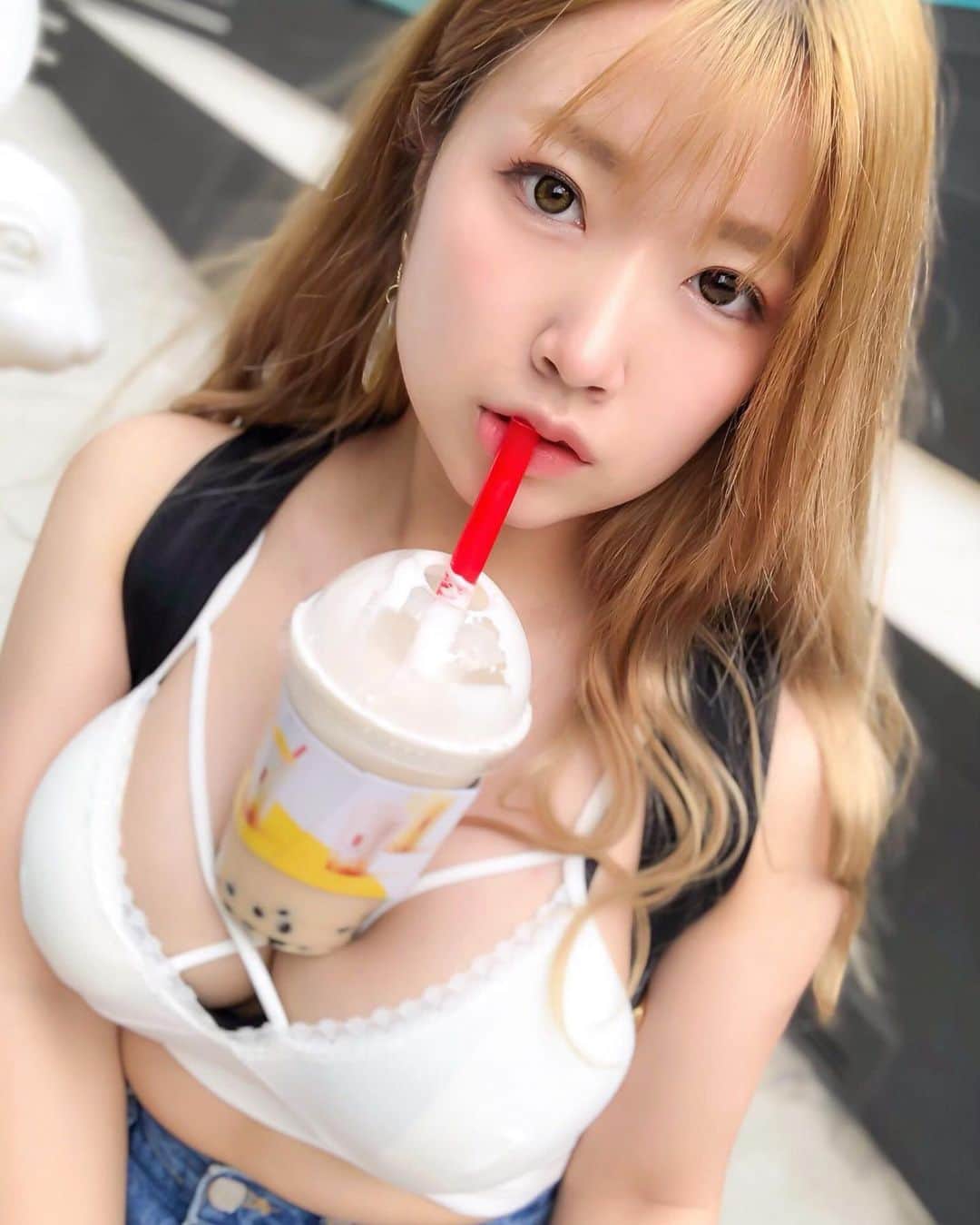 ゆとりさんのインスタグラム写真 - (ゆとりInstagram)「手放しタピオカ🥤handsfree #summer #japan #japanesegirl #japanese #followme #selfie #cosplay #셀카 #팔로우미 #얼스타그램 #셀스타그램 #섹시 #섹스타그렘 #한국여행 #handsfree」6月10日 21時41分 - creamcandy123