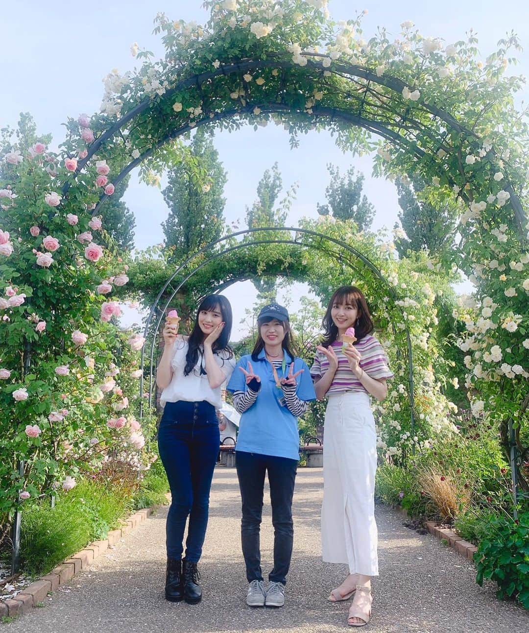 長谷川萌美さんのインスタグラム写真 - (長谷川萌美Instagram)「. . 「赤ばらソフト」華やかなローズの香りが 口いっぱいに広がり 後味爽やかすっきり✨ 私も美味しく頂けました🌹😊 . こちらも「香りのばらまつり」開催期間中の 6/16(日)までです❗️ @echigohillsidepark 🌈 . 写真で見たら私のトップスもローズな色合いぴったり🙌 パイル地で柔らかくお気に入りです♪ @lily_brown_official #lilybrown . . ブログもあげたのでチェックしてください♪ . .  #プロフィール #url #ユーアールエル #から飛んでね #👆 #地元 #長岡 #国営越後丘陵公園 #香りのばらまつり #fmport #レギュラー #ラジオ #ビタスイ #花 #flowers #もえみた花たち #松田さんありがとうございました💖」6月10日 22時13分 - moemi_hasegawa