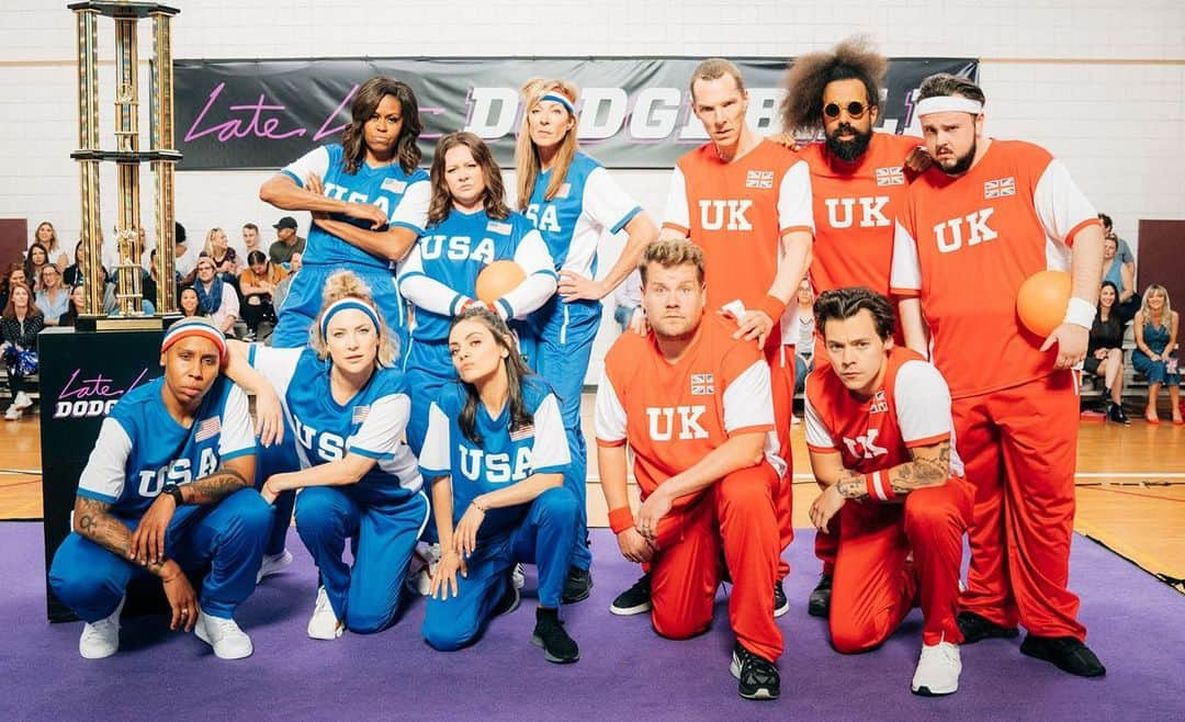 CBSさんのインスタグラム写真 - (CBSInstagram)「Heads up! @michelleobama leads Team USA against @j_corden and Team UK in an epic game of A-list dodgeball when #LateLateShow broadcasts from London, 6/17 – 6/20!」6月10日 22時08分 - cbstv