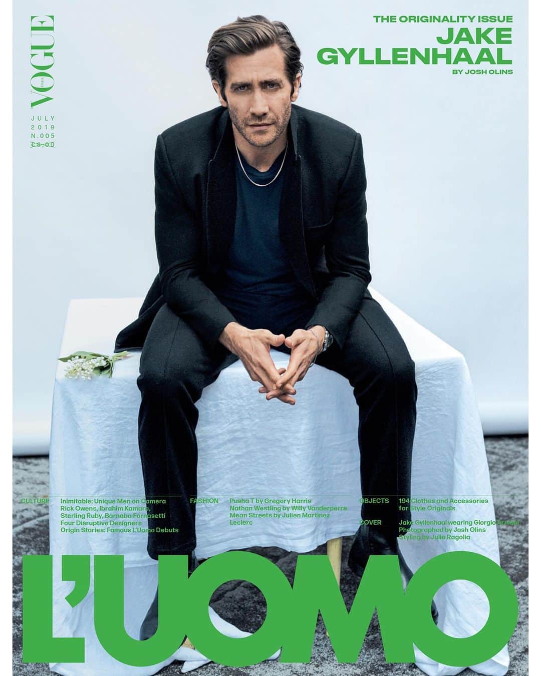 Vogue Italiaさんのインスタグラム写真 - (Vogue ItaliaInstagram)「@luomovogue’s June issue is dedicated to people who are truly unique. @jakegyllenhaal in @armani by @josholins styled by @julieragolia. ‘I think being a man means, first and foremost, having an open heart, but, at the same time, a strong mind to protect it.’ Read the interview with #JakeGyllenhaal by @raffaelepanizza in our new Originality Issue on newsstands Tomorrow. Full credits: Editor in chief @efarneti Creative director @thomasperssonstudio Deputy editor in chief @mralanprada Fashion @franragazzi @mirtatrastulli Casting directors @pg_dmcasting @samuel_ellis @ DM Fashion Studio Grooming @losigrooming @honeyartists Set design @frau.juliawagner @clmagency On set #CatMarshall  Production #HeatherRobbins @clmagency  See more in the next days. #LUOMOriginality #theOriginalityIssue」6月10日 17時00分 - vogueitalia