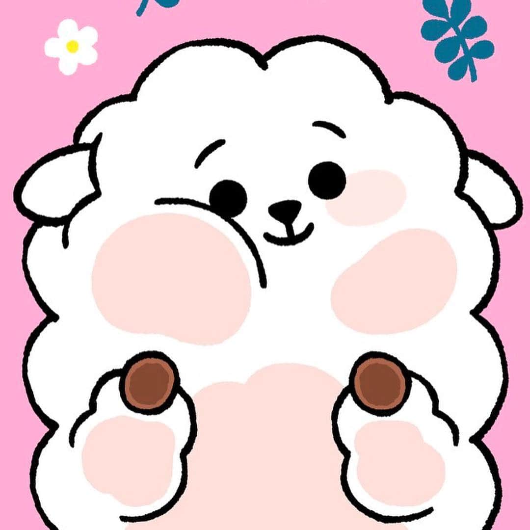 のインスタグラム：「These little ones decided to go in your screen 😉 ✔️Get them on our Instagram story!  #DumplingCheeks #Squishy #RK #TITI #Wallpaper #BT21」