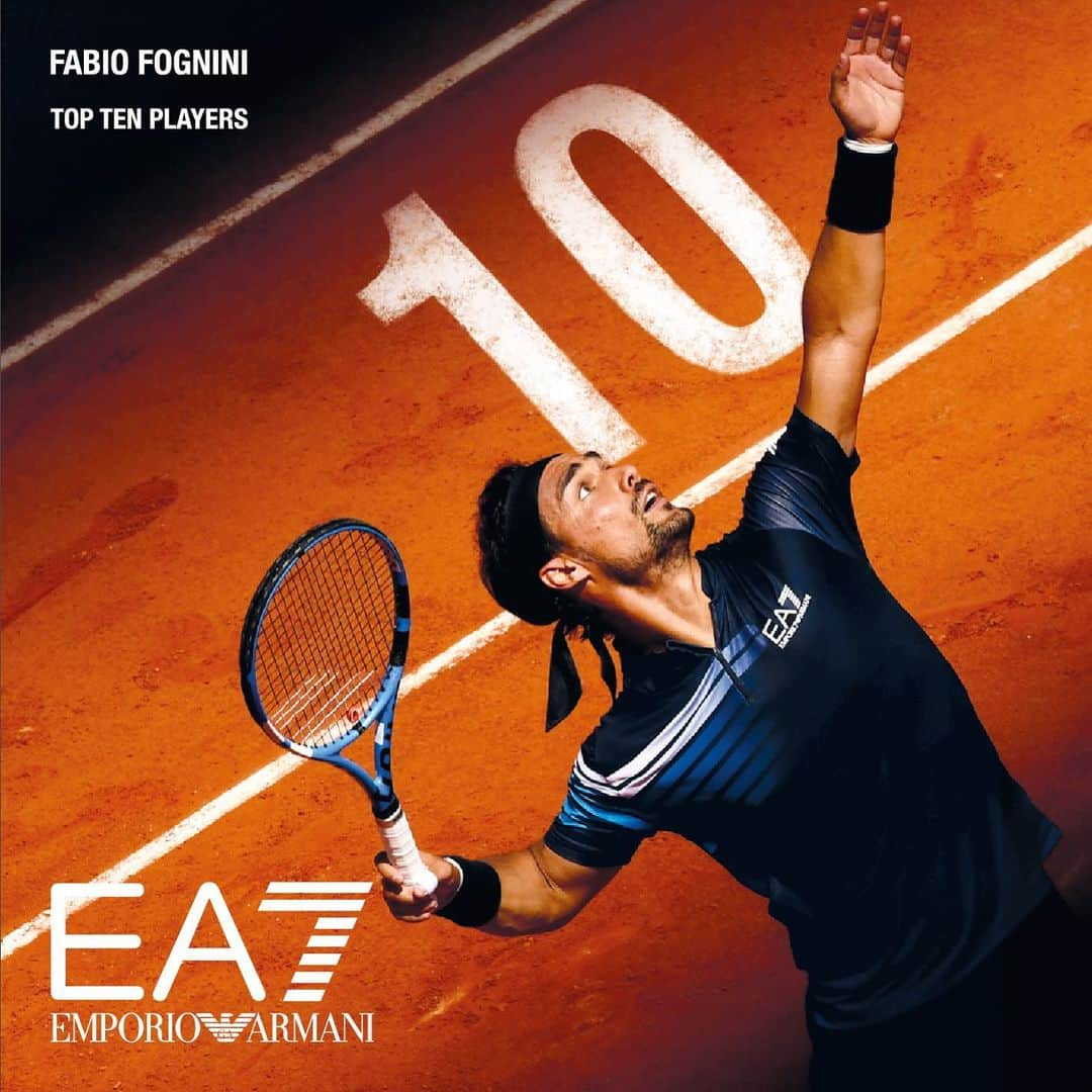 Armani Officialさんのインスタグラム写真 - (Armani OfficialInstagram)「Italian tennis player and #EA7 ambassador Fabio Fognini has ascended into the top ten of the @atptour men’s singles rankings. He is the first Italian National to reach the top 10 in the last 41 years. Congratulations Fabio! @fabiofogna」6月10日 19時54分 - emporioarmani