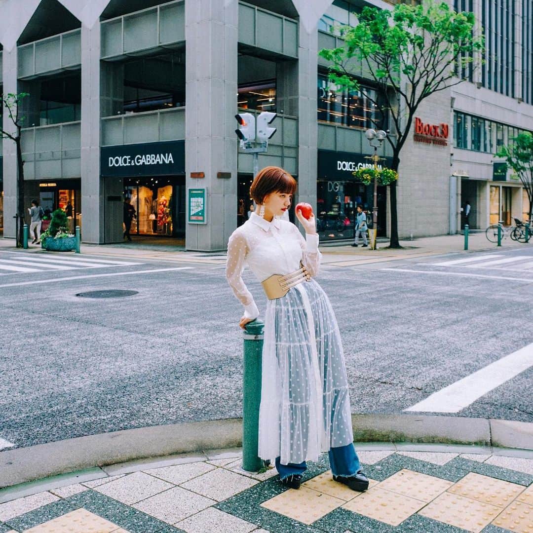 hiderin777のインスタグラム：「. . . . Kobe🌿 . . . . #りんごがーる」