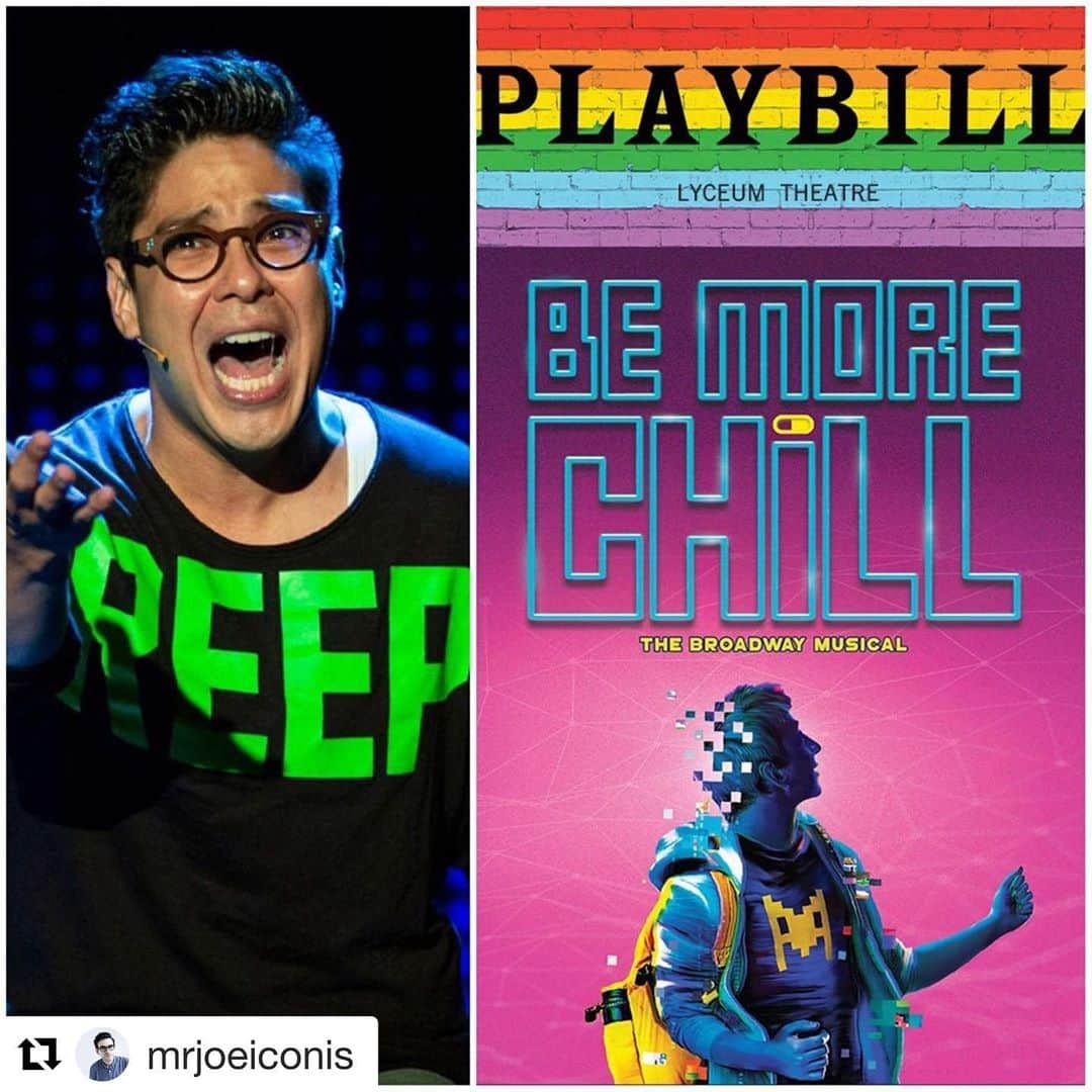 サラ・バレリスさんのインスタグラム写真 - (サラ・バレリスInstagram)「Our parody song was a blast to sing and I hope the world does go see @bemorechillmusical! Yes to credit where credit is due! Michael is in the bathroom and our hearts. ❤️#michaelinthebathroom #bemorechill #Repost @mrjoeiconis with @get_repost ・・・ Just wanna set the record straight so there’s no confusion: I had no idea a “Michael in the Bathroom” parody was happening on the Tony Awards. I heard that there was going to be some mention of the song but Never imagined it would be so involved. The first time I heard the song was when I was sitting in the audience and I had nothing to do with the rewritten (and totally delightful) lyrics. (Sidenote- would love to know who actually wrote those lyrics. They rhymed! I appreciated that.) Our show is a little musical not based on a famous movie or a famous musical act and  so national tv exposure is a huge deal for us. Hopefully folks who saw the parody last night will take it upon themselves to research what musical the song was actually from!  Just in case they don’t, do me a favor and help spread the word that the song that was parodied on the Tonys is called “Michael In The Bathroom.” It is performed in the show by the actor @georgesalazar whose gut-wrenching and brilliant performance is a good part of the reason that our cast album was streamed hundreds of million times before we ever got to Broadway. It was orchestrated by the genius Charlie Rosen (I think the track that was used last night was recorded especially for the broadcast but it was clearly based on Charlie’s iconic arrangement!) It’s from a musical that celebrates people who feel like misfits, losers, underdogs. That musical is called BE MORE CHILL and it’s currently playing at the Lyceum Theater on Broadway. Come see us this summer.  @bemorechillmusical  Based on the novel by Ned Vizzini Music and lyrics by Joe Iconis Book by @joetracz  Music Direction by @emarshall_23  Orchestrations by @crosenmusic  Choreographed by @instachasebrock  Directed by @stephenpbrackett  #BeMoreChill #MichaelInTheBathroom」6月11日 7時47分 - sarabareilles