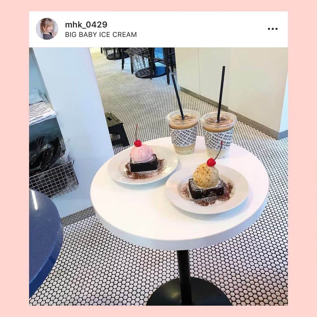 bis_web bis [ビス] さんのインスタグラム写真 - (bis_web bis [ビス] Instagram)「June 10, Monday﻿ ﻿ ﻿ 🧁﻿ ﻿ ﻿ ICE CREAM DINER 🍒﻿ BIG BABY ICE CREAM ﻿ ﻿ ﻿ 新丸子駅近くにある﻿ アイスクリームダイナーのメニューがかわいすぎる！﻿ @bigbaby_icecream 🍨﻿ ﻿ 特に人気はブラウニーの上にアイスクリームがのった Brownie ice cream ❤️﻿ チェリーがのったかわいいスイーツ！﻿ ﻿ ぜひ行ってみて💕﻿ ﻿ ﻿ ﻿ #カフェ #ダイナー #bigbabyicecream #アイスクリーム #icecream #ブラウニー #🍨 #🍒 #🧁 #川崎 #川崎市 #新丸子 #新丸子駅 #アイスクリームショップ #トレンド #カフェ巡り #bis_web #インスタ映え」6月10日 22時42分 - bis_web