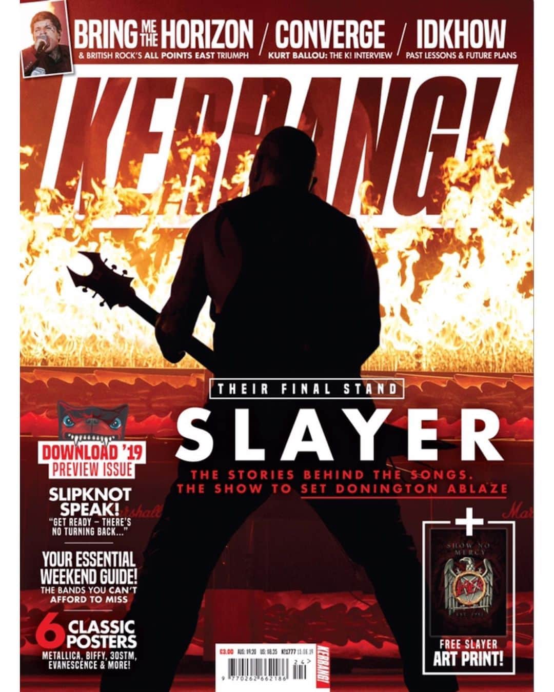 Kerrang!さんのインスタグラム写真 - (Kerrang!Instagram)「In this week’s issue – out Wednesday, June 12 – it’s time for our annual @DownloadFest preview, led by @Slayer as they prepare to take their final bow on our shores. Pre-order the mag now and get it delivered straight to your door, anywhere in the 🌍: Kerrang.Newsstand.co.uk」6月11日 0時33分 - kerrangmagazine_