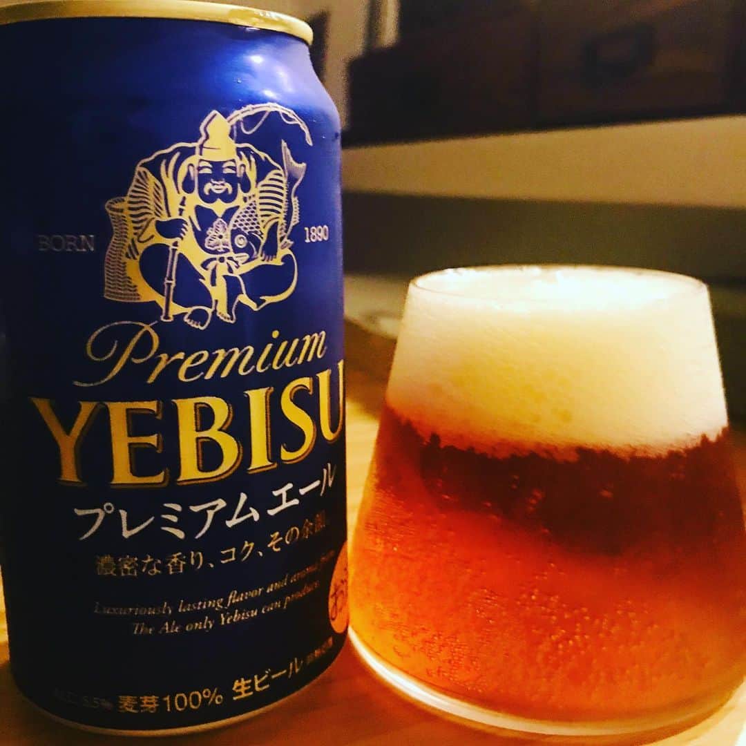 堀井亮佑のインスタグラム：「エビスプレミアムエール。あまりエール感は感じず。エビスな味です#beer #堀井ビールログ」