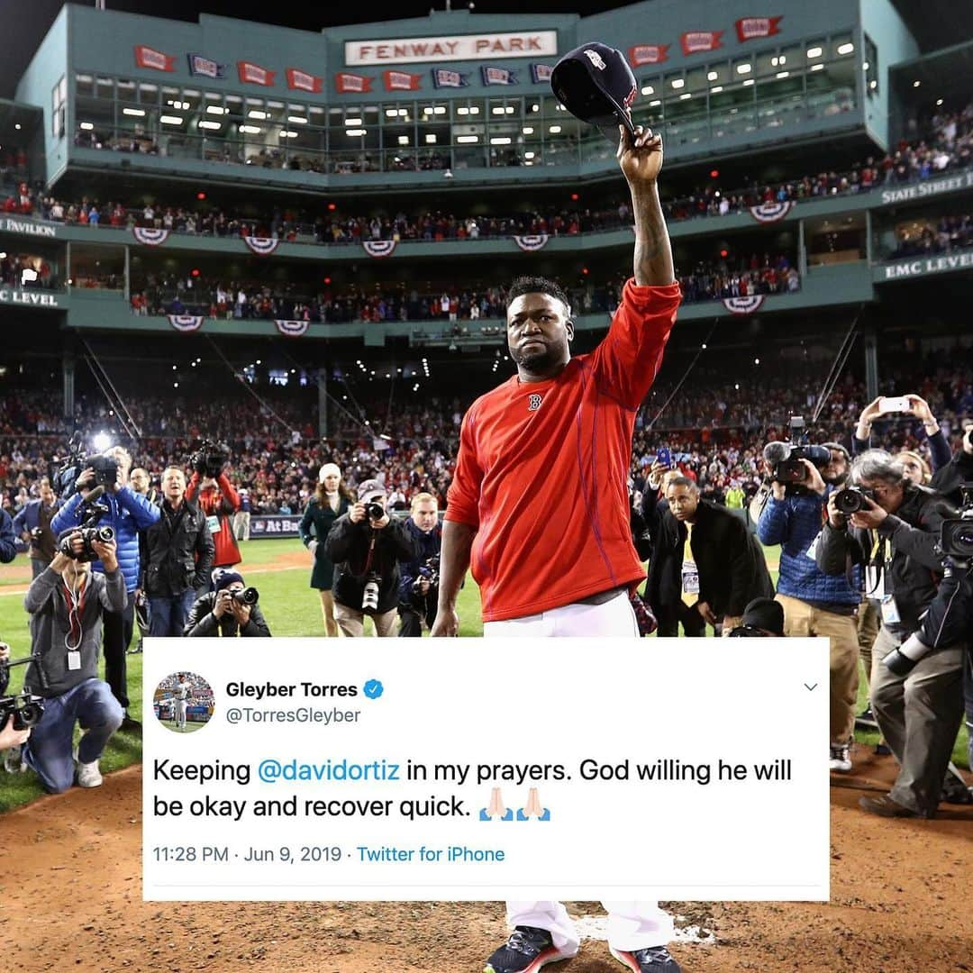 MLBさんのインスタグラム写真 - (MLBInstagram)「Everybody is wishing Big Papi a speedy recovery. 🙏」6月11日 1時38分 - mlb