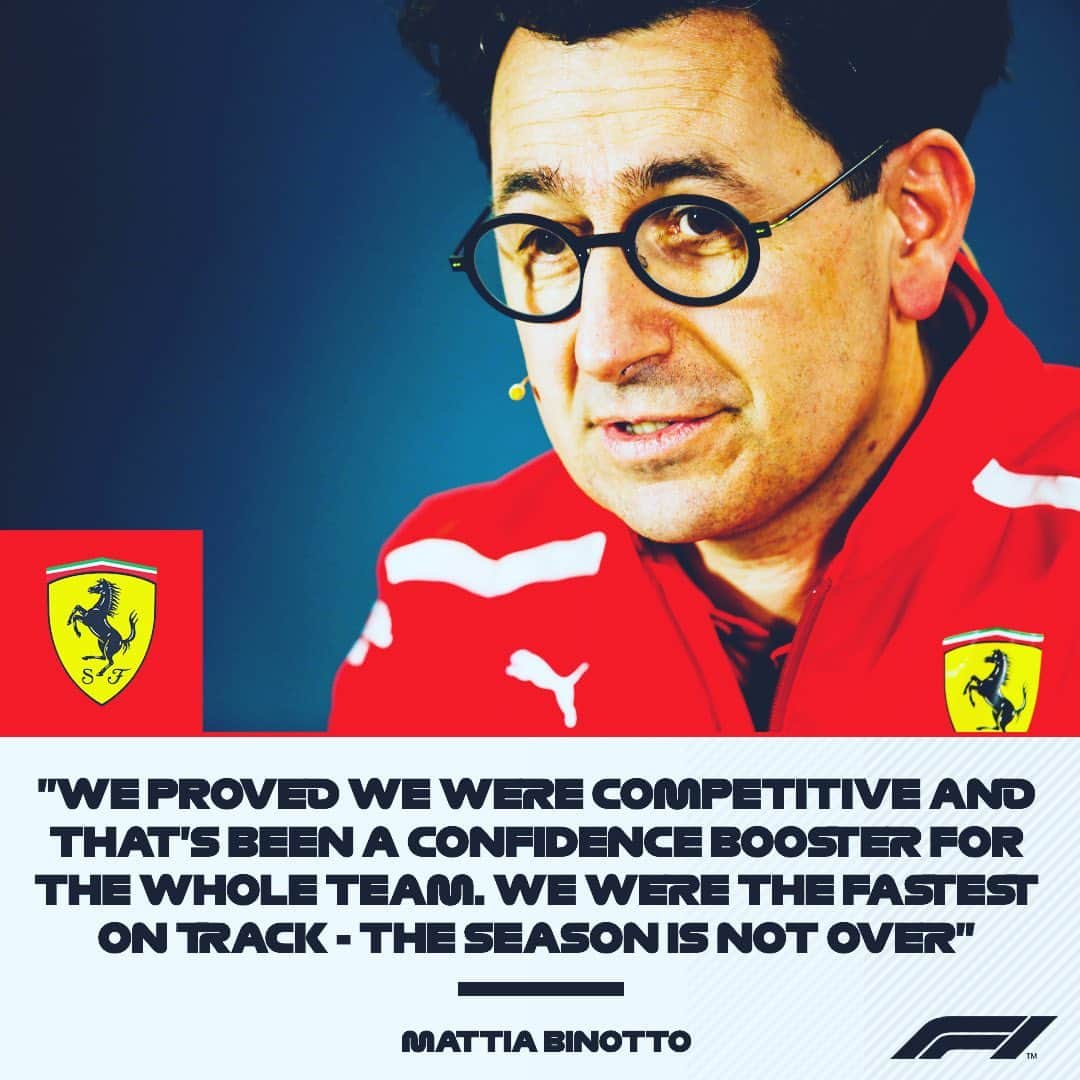 F1さんのインスタグラム写真 - (F1Instagram)「Positives, pride and fighting talk from the boss, after disappointment on Sunday for Ferrari 💬👊🇨🇦🇮🇹 .  #F1 #Formula1 #CanadianGP #Canada #Montreal #Ferrari #Binotto @scuderiaferrari @f1gpcanada」6月11日 2時15分 - f1