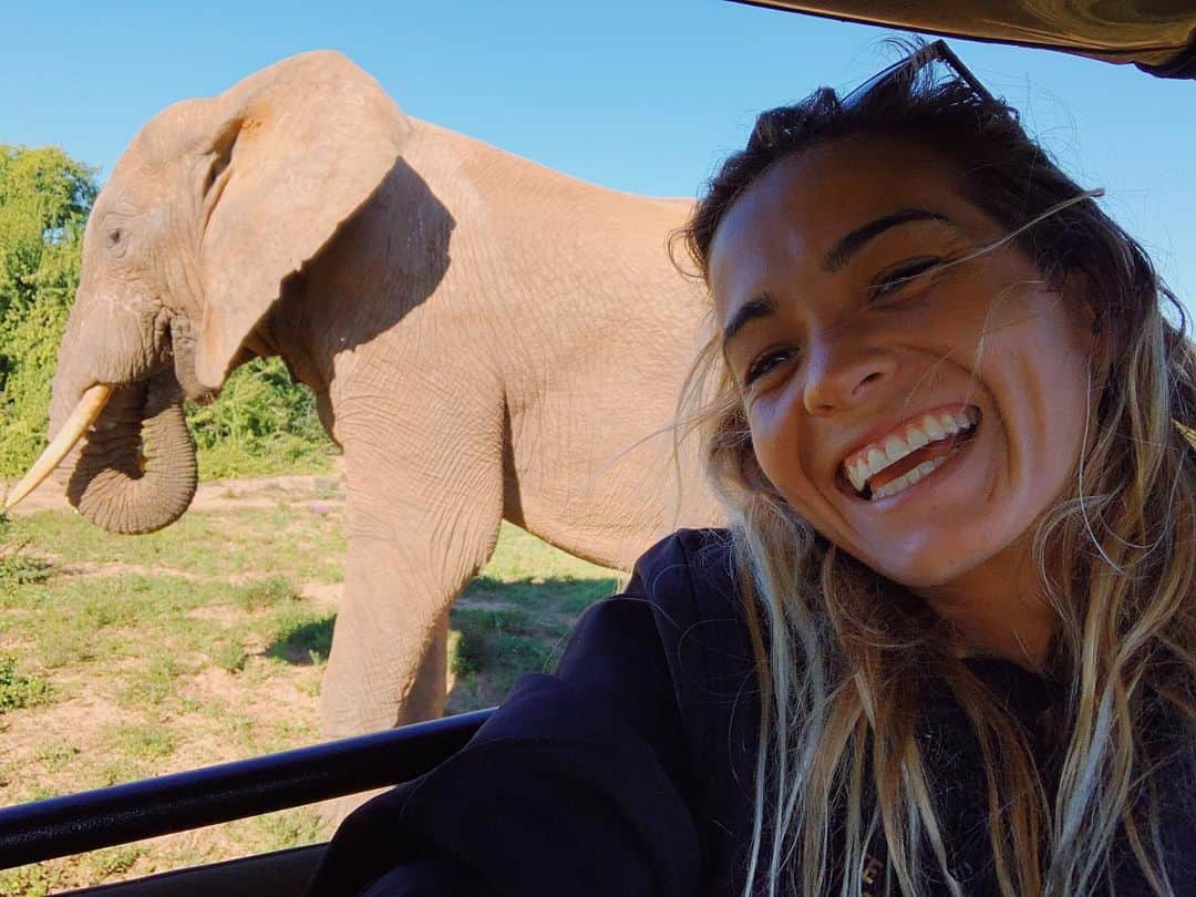 ブリアナ・コープさんのインスタグラム写真 - (ブリアナ・コープInstagram)「Hanging with the locals🐘❤️ so happy to be in South Africa 🦒🐘🦓🦏🐆🐅」6月11日 2時19分 - briannacope