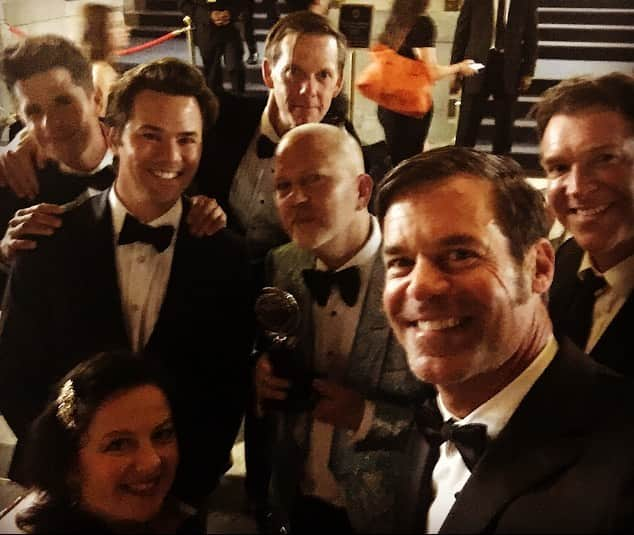 タック・ワトキンスさんのインスタグラム写真 - (タック・ワトキンスInstagram)「@boysbandbway won best revival of a play at the Tonys last night. I was fortunate to be part of the cast, but even more fortunate to have been afforded a better life because of the movement towards equality set into motion with the opening of this play fifty years ago. Detractors to this play label its characters “self-loathing.” They’re not wrong, but we ought to consider the world they lived in. And learn from it. I agree with our producer @mrrpmurphy that “...the world needs more LGBTQ history. It just does.” Laurence Luckinbill who originated the role of “Hank” remarked to playwright Mart Crowley after last night’s win, “the one thing these new young men could not have was the knowledge of the closet you and all of the men were locked in in 1967—and how it twisted and tore lives and shaped personalities—and killed in so many ways so many people.” As a gay man it feels ironic, to say the least, that my life is better personally and professionally having played a gay man whose life was more difficult because he was gay. “Hank” left his wife and children because, though he loved them, resolved to live authentically. That could have been me. If not for the courageous gay men and women who came before me and stood up to be counted, I may have followed a similar path, unintentionally harming people I loved until I finally became desperate enough to tell the truth.  I owe the freedom and comfort to live openly and honestly to the people who paved the path before me. Thanks to them my children will never know me as anything other than who I really am.  @andrewrannells  @charliecarver  @brianhutchison3  @zuzannawanda  @therealjimparsons  @zacharyquinto  @mattbomer  @michaelbwashington  @robinofjesus @dcmphoto.biz」6月11日 2時21分 - tucwatkins