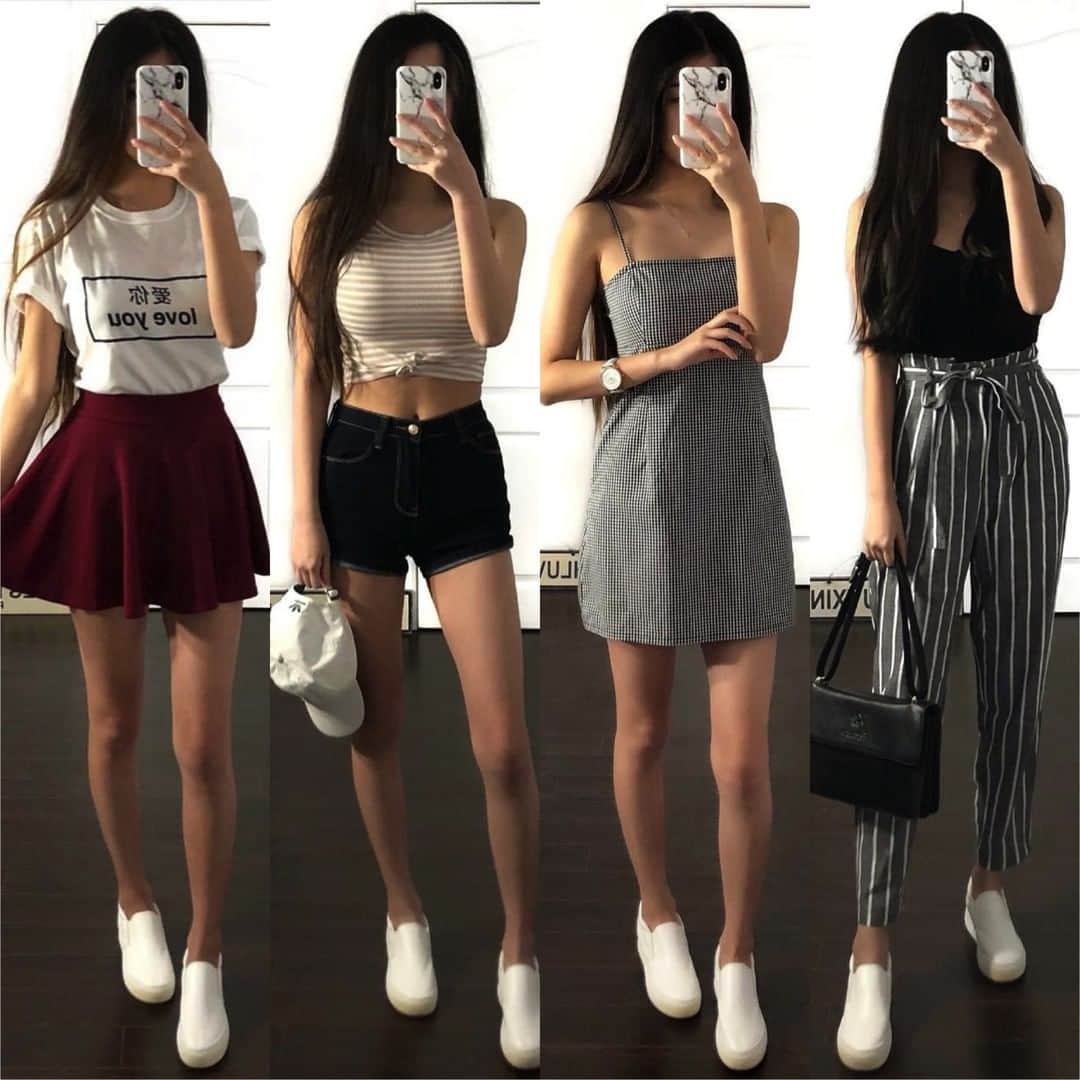 Angel™さんのインスタグラム写真 - (Angel™Instagram)「OOTD. Which outfit would you add to your shopping list? credit @withluvxina #americanstyle #ootd #outfit #style #fashion #shopping 😍」6月11日 3時30分 - americanstyle