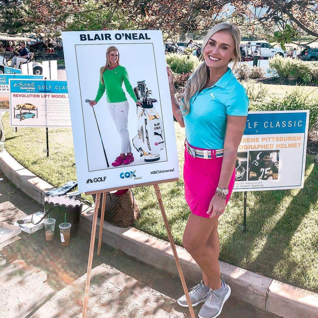 ブレア・オニールさんのインスタグラム写真 - (ブレア・オニールInstagram)「📸 So fun meeting everyone today at the Cox Corporate Outing ⛳️💕!!! • • •  #golfouting #comcast #cox #golf #Utah #corporateouting」6月11日 3時34分 - blaironealgolf