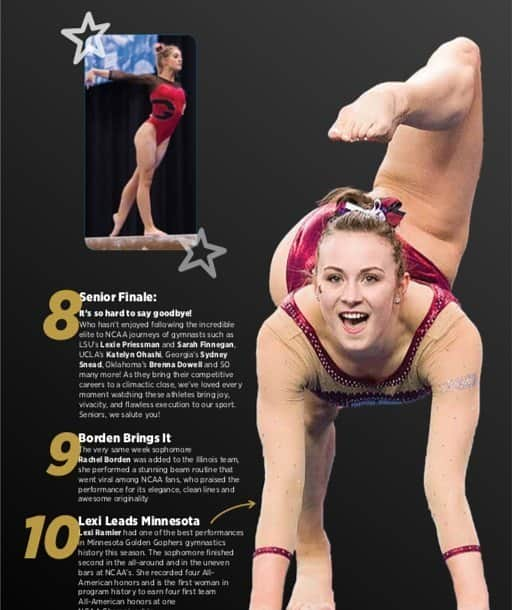 Inside Gymnasticsさんのインスタグラム写真 - (Inside GymnasticsInstagram)「8,9,10.... #ncaaseasonfavs  Don't miss an issue of Inside Gymnastics!!! 😀😀😀 Shopinsidenation.com today!!! 👏👍💪@lexyramler @gopherwgym #gymnastics #gymnast #ncaagym #athlete #goals」6月11日 3時39分 - insidegym