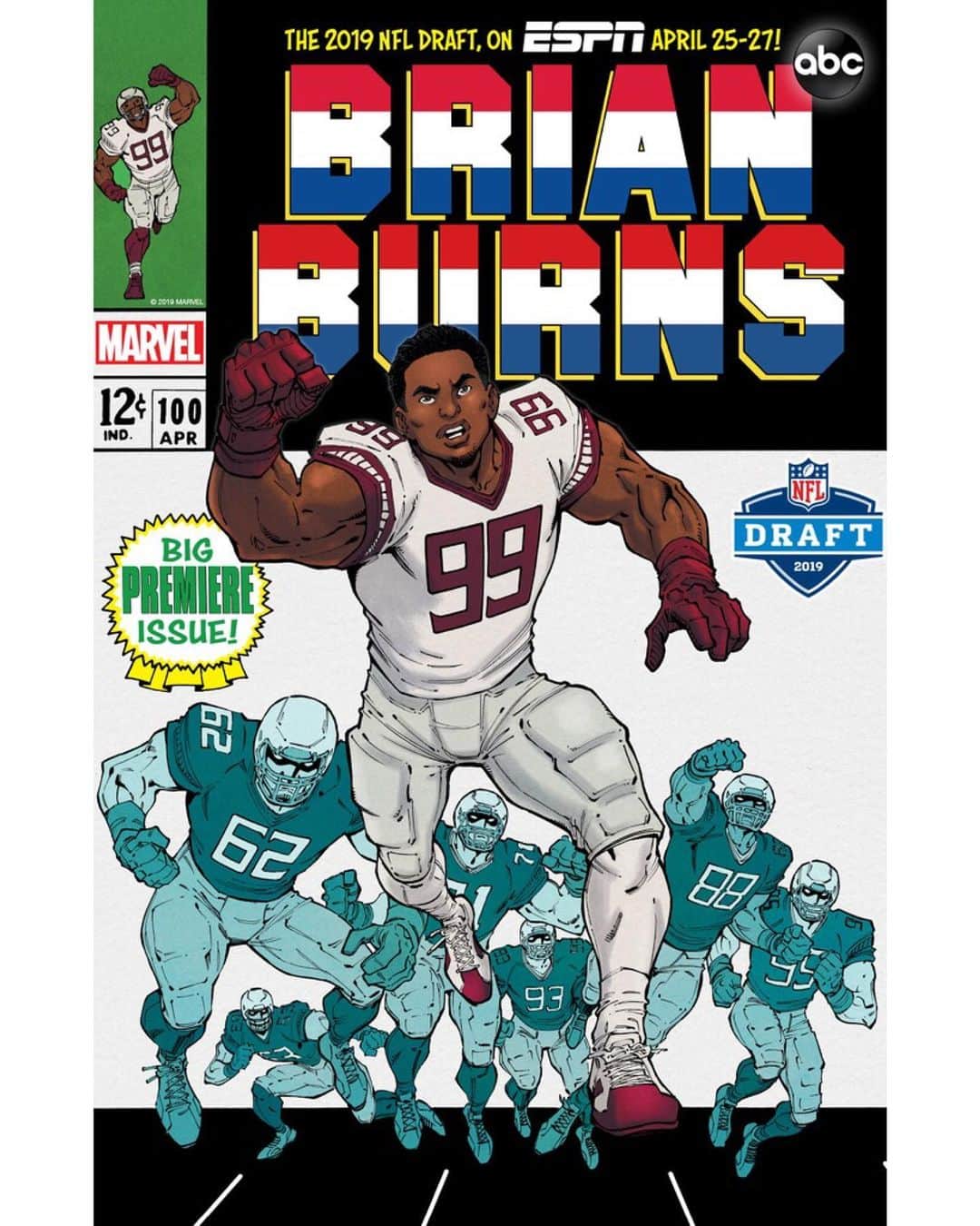 Marvel Entertainmentさんのインスタグラム写真 - (Marvel EntertainmentInstagram)「@ESPN and Marvel Comics team up to recreate five classic comic covers for the @NFL draft! See all the covers and learn more on Marvel.com.」6月11日 4時35分 - marvel