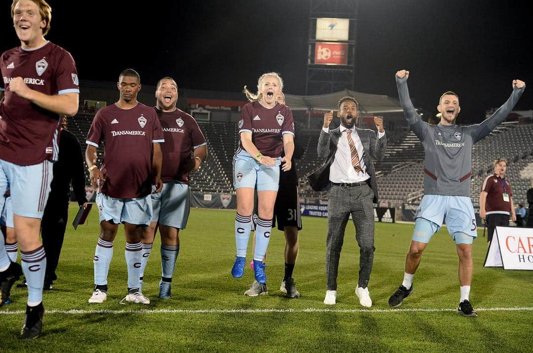 ケリーン・アコスタさんのインスタグラム写真 - (ケリーン・アコスタInstagram)「Big win Saturday. An even bigger win for our Special Olympics Squad! #CoachKell #soccerforall #specialolympics #playunifiedmls #rapids96 #MLS #elevate @specialolympicsco @coloradorapids」6月11日 5時22分 - kellynacosta