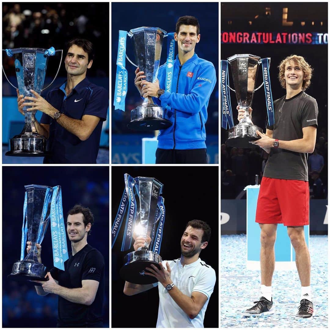 ATP World Tourさんのインスタグラム写真 - (ATP World TourInstagram)「✋ of the past winners to celebrate 5️⃣ months until the #NittoATPFinals 🎉 Have you booked your spot yet? 👊」6月11日 5時32分 - atptour