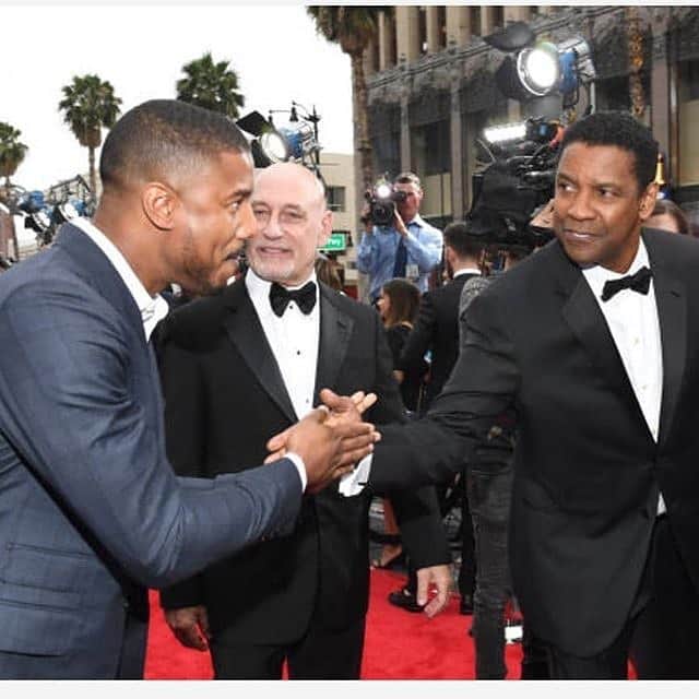 マイケル・B・ジョーダンのインスタグラム：「Last week I had the honor of presenting THEE MR. DENZEL WASHINGTON with an @americanfilminstitute Lifetime Achievement Award. Such an amazing night 🙌🏾」