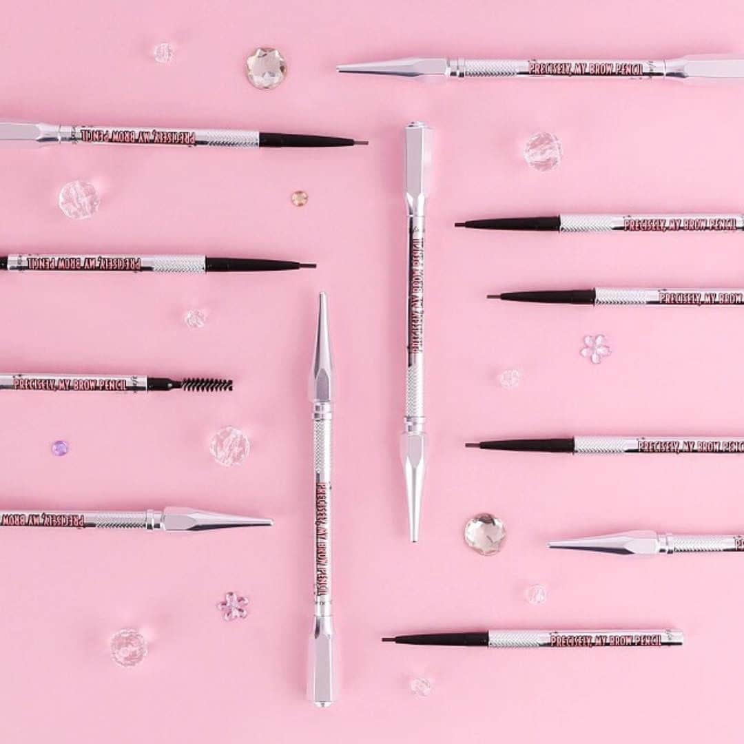 Benefit Cosmetics UKさんのインスタグラム写真 - (Benefit Cosmetics UKInstagram)「Diamonds are FOREVER 💎 So is #preciselymybrow 💎 Double tap if you couldn't LIVE without your brow pencil 😍 #actnatural #benefitbrows #beauty #benefit . . . 📷 Image Description: A selection of precisely, my brow pencils on a pink background with diamonds and gems scattered around.」6月11日 6時11分 - benefitcosmeticsuk