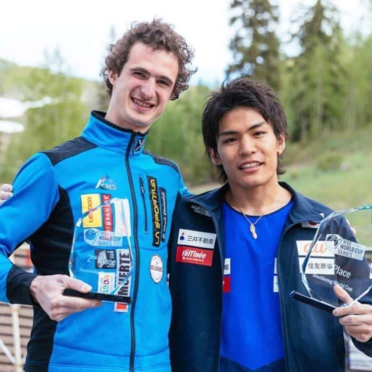 楢崎智亜さんのインスタグラム写真 - (楢崎智亜Instagram)「I can't wait for climb with you at the Lead worldcup and World Championship🇨🇿🇯🇵 ————————————— photo by @lukasbiba  @au_official @thenorthfacejp #アイディホーム @air_sleeptechnology @unparallelup @frictionrab」6月11日 16時33分 - tomoa_narasaki