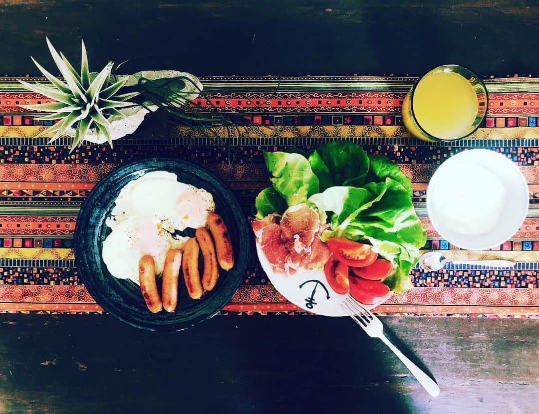 馬庭良介さんのインスタグラム写真 - (馬庭良介Instagram)「Breakfast  this morning. #breakfast #morning #cooking #朝食 #料理 #男の手料理 #料理男子」6月11日 8時16分 - maniwa_ryosuke