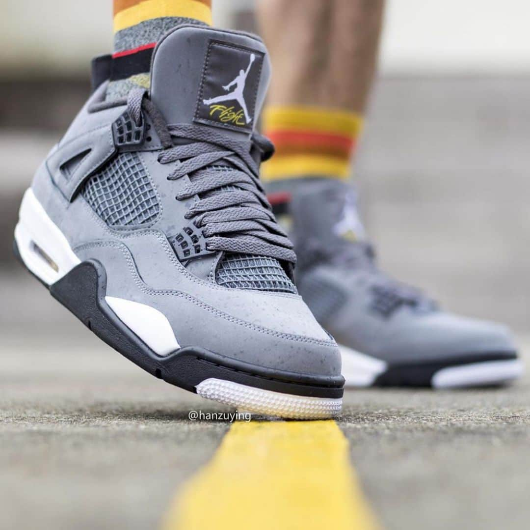 Nice Kicksさんのインスタグラム写真 - (Nice KicksInstagram)「On-foot look at the Air Jordan 4 “Cool Grey.” Who’s copping? 😤」6月11日 9時32分 - nicekicks