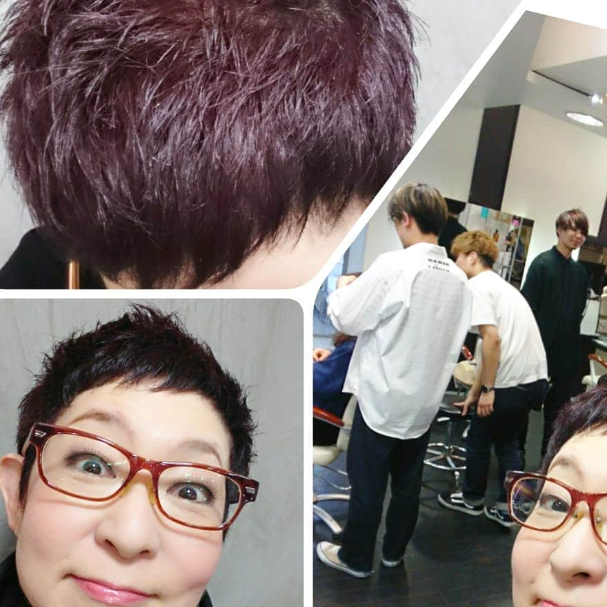 菊田あや子さんのインスタグラム写真 - (菊田あや子Instagram)「ショートhairにしたい方～✂️ 撮影に合わせてCOLORは地味にし過ぎてたからまた赤みをMIXしてルンルン😊どう？短かさは？！ 原宿でイケメンズ👨のタイカーン✂️ あー、ショート大好き～💓スッキリ大好き #菊田あや子#グルメリポーター#ずっとショートヘア#資生堂プリオールwebコマーシャル #今日はナレーション録り#顔は出さないお仕事#テレ朝スーパーJチャンネル木曜特集 #食育講演会#コミュニケーション講演会 #認知症サポーター#母と娘の涙と笑いの８年 #分かりやすい楽しい認知症講演会 #渋谷区認知症フォーム行きます#山口ふるさと大使 #しものせき海響大使#猫好き派 #お問い合わせはホームページへ #PTA 講演会#社協講演会」6月11日 10時19分 - ako.ayakokikuta