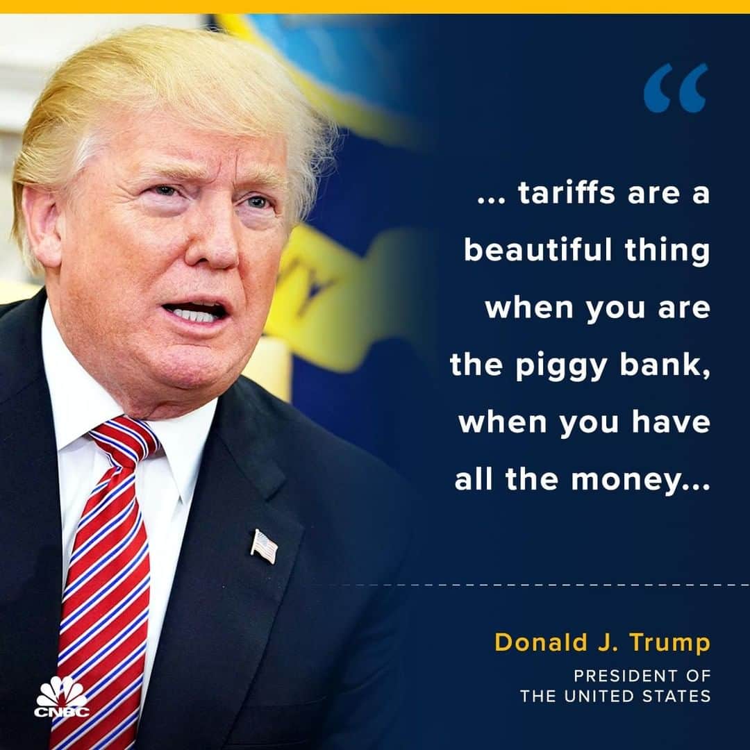 CNBCさんのインスタグラム写真 - (CNBCInstagram)「President Trump, energized by the new border deal with Mexico, made it clear Monday that tariffs are a key weapon in his arsenal as he moves forward with trade talks with China and other countries.⠀ ⠀ “People haven’t used tariffs, but tariffs are a beautiful thing when you are the piggy bank, when you have all the money,” Trump said during a telephone interview with CNBC. "Everyone is trying to get our money."⠀ ⠀ The president again argued that tariffs will push companies to move jobs to the U.S. He contended that companies would “move out” of China or Mexico and relocate to the U.S. due to tariffs.⠀ ⠀ Details, at the link in our bio. ⠀ *⠀ *⠀ *⠀ *⠀ *⠀ *⠀ *⠀ *⠀ #presidenttrump #trumpadministration #china #unitedstates #usa  #internationalnews #internationalrelations #trade #tradewar #tariffs #policy #tradepolicy #trump #trumpadministration #business #news #economics #businessnews #cnbc」6月11日 11時05分 - cnbc