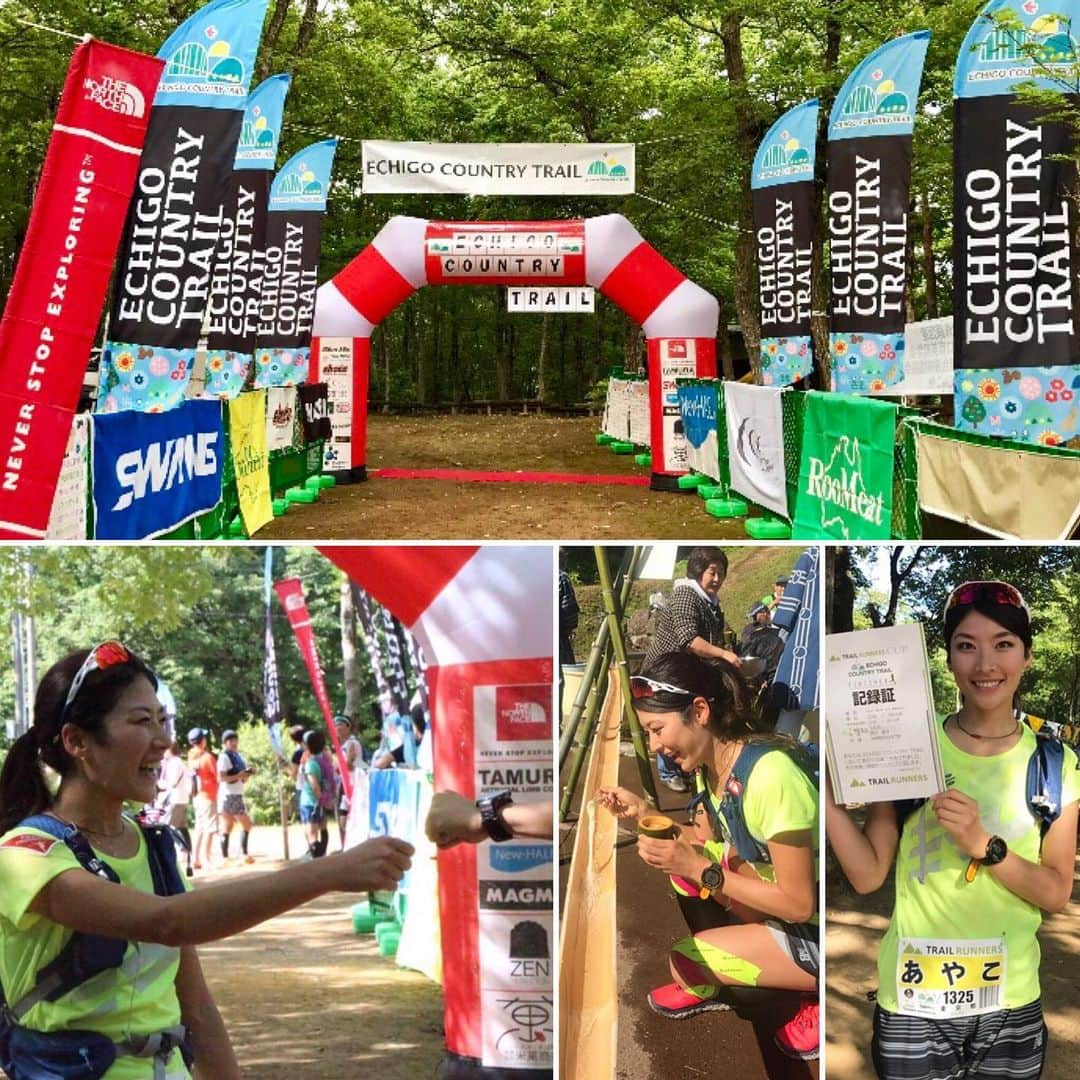 西谷綾子のインスタグラム：「✴︎ 【6/16(日)越後カントリートレイルラン】 この度、ゲストランナーとして参加させて頂くことになりました😭🙏✨実は、昨年こっそり1人で参加🙈(ちなみに今年もこっそり参加予定でした😂🙌) ・ 令和元年の越後カントリートレイルにゲストランナーとして参加させていただくのはとても光栄です‼︎ ・ 昨年初めて53kmという距離を9時間30分でゴール🏅 最高に楽しい時間を今年も経験できるのは喜びで溢れます🌟  走りながら全身で自然を感じ、ゴールした後にどんな感動が待っているか、今からワクワクしてます💕 皆さんも一緒に楽しみましょう🤗✨ ・ 《5キロ、2.5キロは当日現地会場にて参加申込可！》 ・ 越後カントリートレイル🔍👀 https://www.echigocountrytrail.com/ 大会のMovieや写真、素敵ですよ😍✨ ・ #大好きな大会の1つ #越後カントリートレイル #53km #今年は何時間でゴール ？😍📢 #新潟 #おぐに森林公園 #トレイルランニング #トレイルラン #ワクワク #ドキドキ #出逢い #きっかけ #繋がり #trailrunning #trail #running」