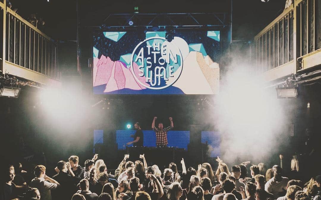 ジ・アストン・シャッフルのインスタグラム：「So pumped to be hitting the road with @themagicianclub this week! @prysmnightclub Chicago Friday, @elsewherespace Brooklyn Saturday!」