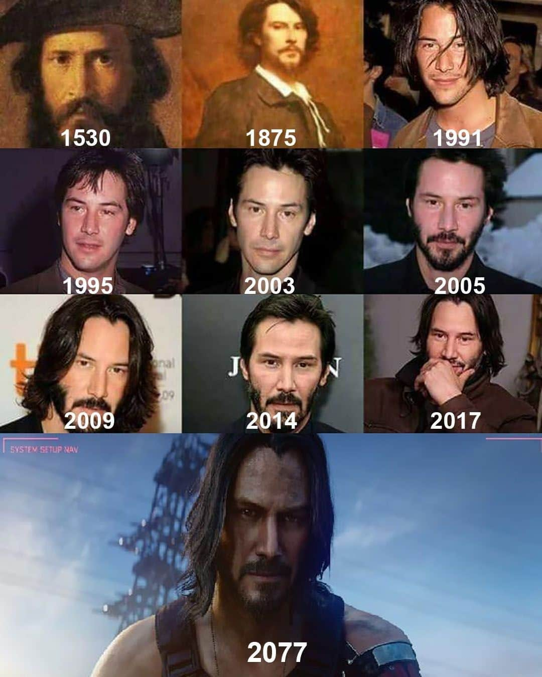 9GAGさんのインスタグラム写真 - (9GAGInstagram)「Keanu Reeves is the real Dracula, he never ages.⠀ #9gag #keanureeves #cyberpunk2077」6月11日 14時03分 - 9gag