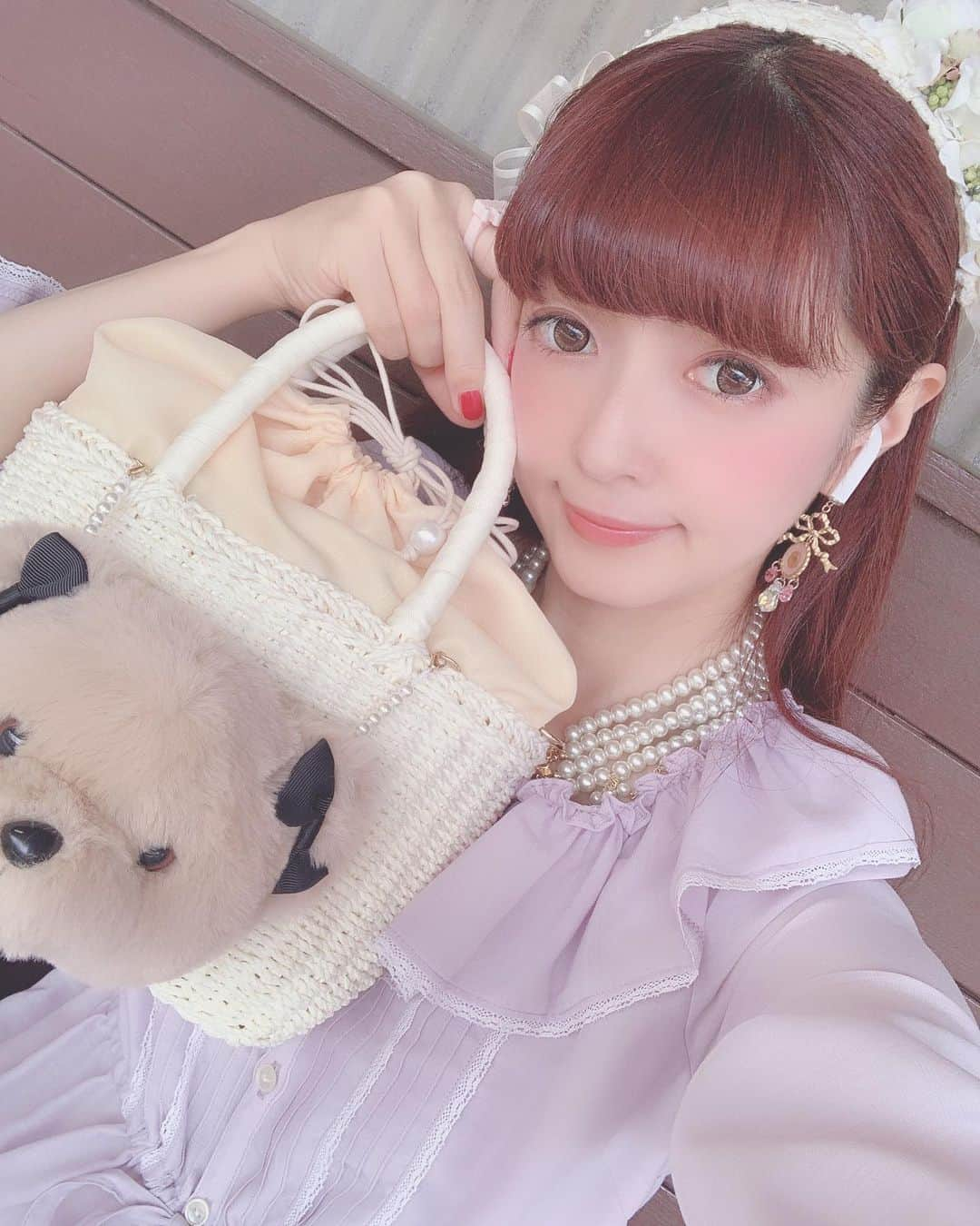 青木美沙子さんのインスタグラム写真 - (青木美沙子Instagram)「今日の#みさこーで ブランドタグ付けしてるから見てね💓💓💓 くまたんバックは、 @millefillecloset_official  かわいいお気に入り💓」6月11日 14時46分 - misakoaoki