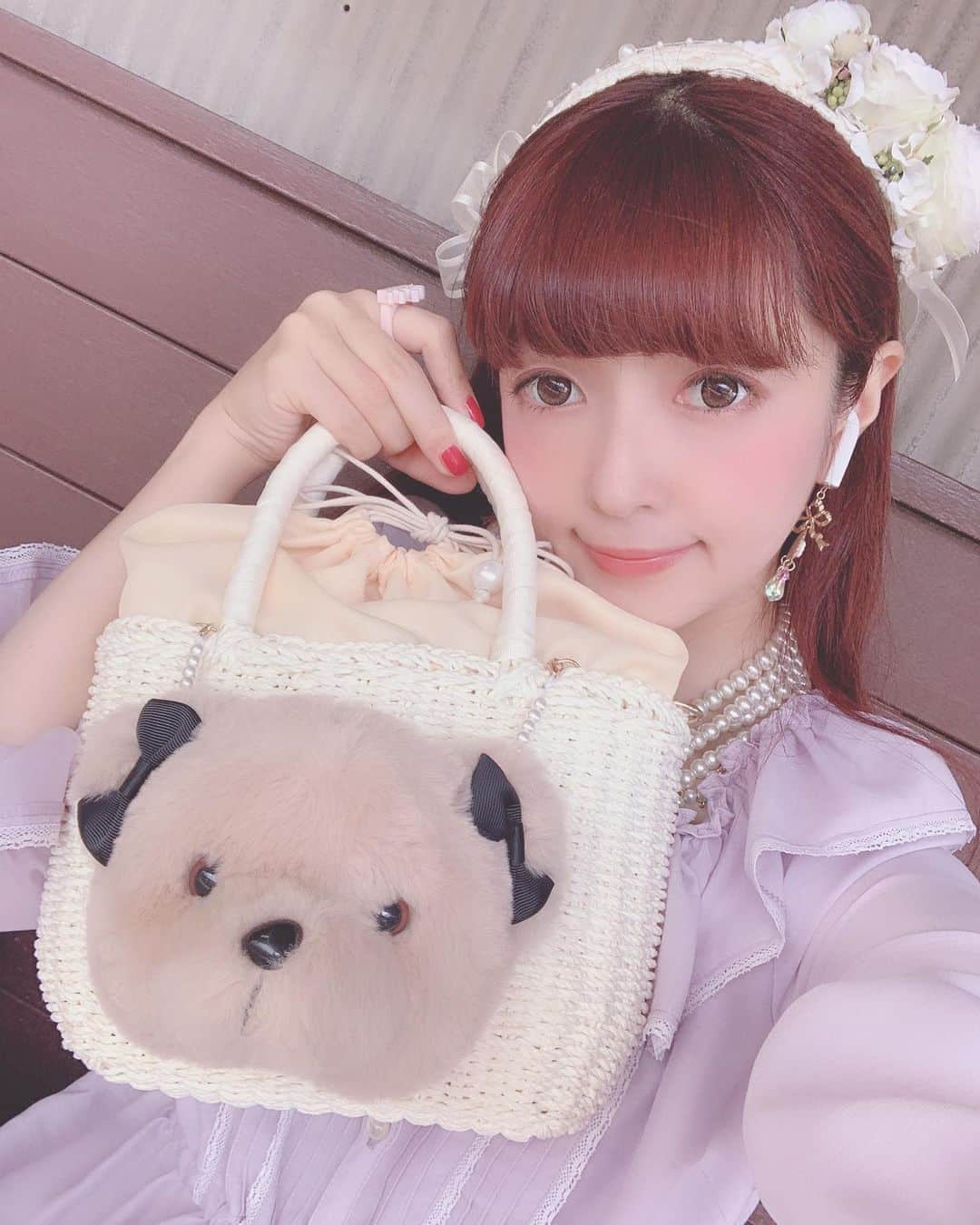 青木美沙子さんのインスタグラム写真 - (青木美沙子Instagram)「今日の#みさこーで ブランドタグ付けしてるから見てね💓💓💓 くまたんバックは、 @millefillecloset_official  かわいいお気に入り💓」6月11日 14時46分 - misakoaoki