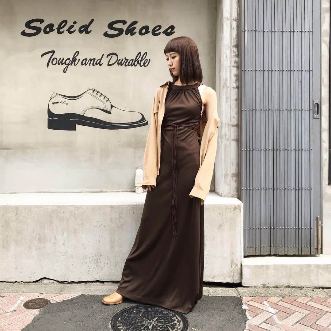 のインスタグラム：「💋 New Arrivals 💋 80's キャメルシルクシャツ ・ ・ 70's スパゲッティストラップマキシドレス ・ ・ 60's ベビーピンクボディスーツ ・ ・ #birthdeath #vintage #tokyo #fashion #shibuya」