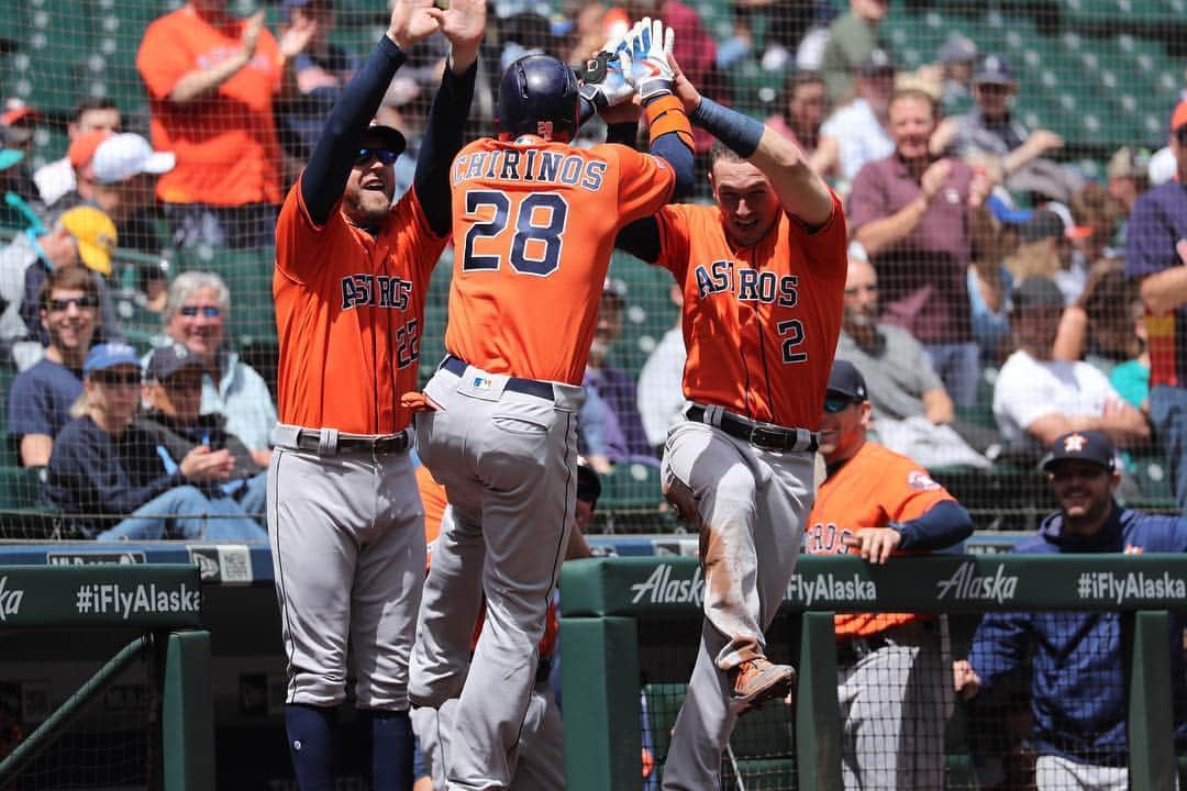 ロビンソン・チリノスさんのインスタグラム写真 - (ロビンソン・チリノスInstagram)「Hi 👋 baseball ⚾️ is back today #takeitback #astros」6月12日 2時20分 - robinsonch28