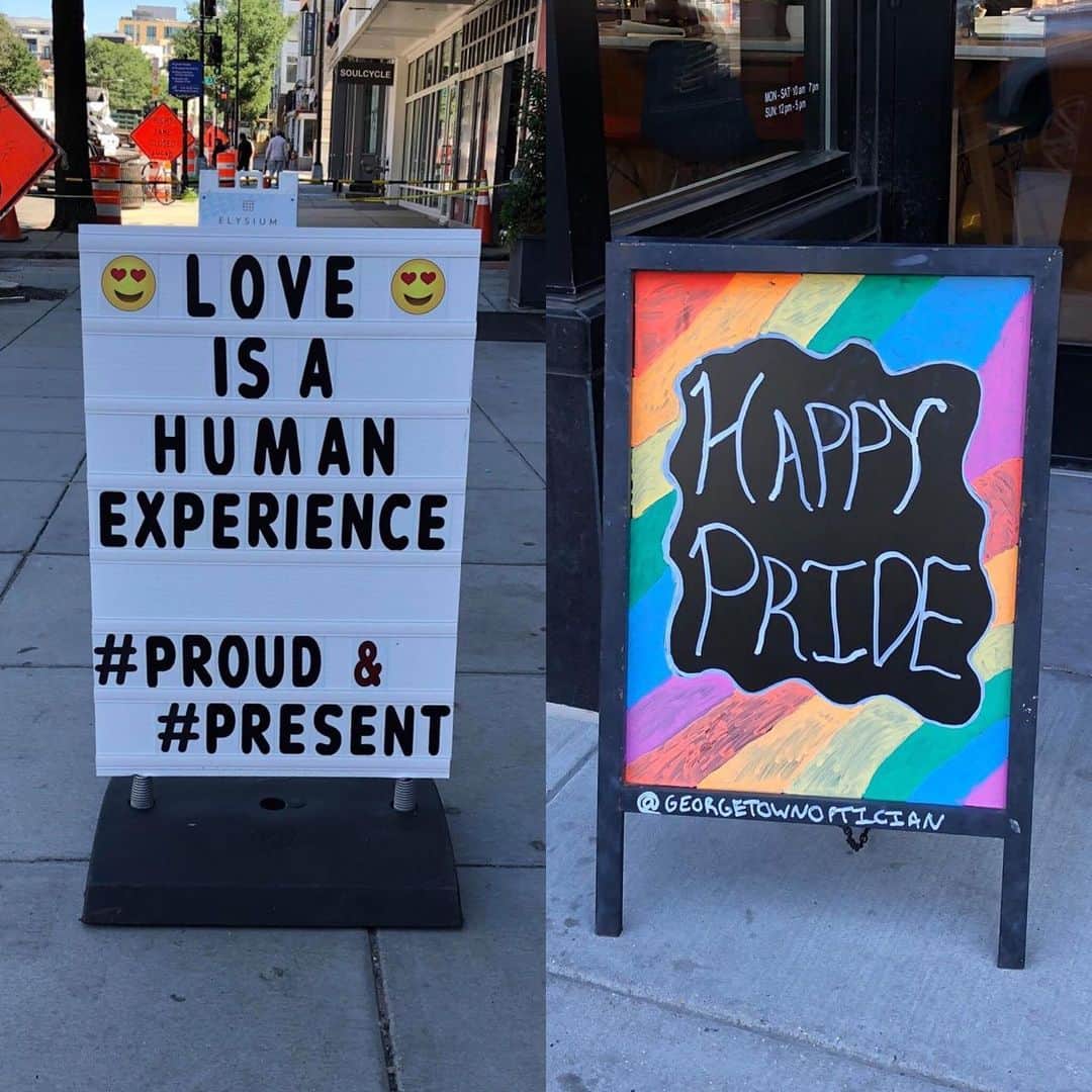 アメリカ大使館さんのインスタグラム写真 - (アメリカ大使館Instagram)「プライド月間 in ジョージタウン . #us #usa #america #washingtondc #pride #georgetown #sign #lgbt #equality #studyabroad #rainbow #experience #love #smile #アメリカ #ワシントンdc #ジョージタウン #看板 #平等 #虹 #愛 #笑顔 #留学 #散歩 #streetscene #lgbtq」6月11日 17時20分 - usembassytokyo