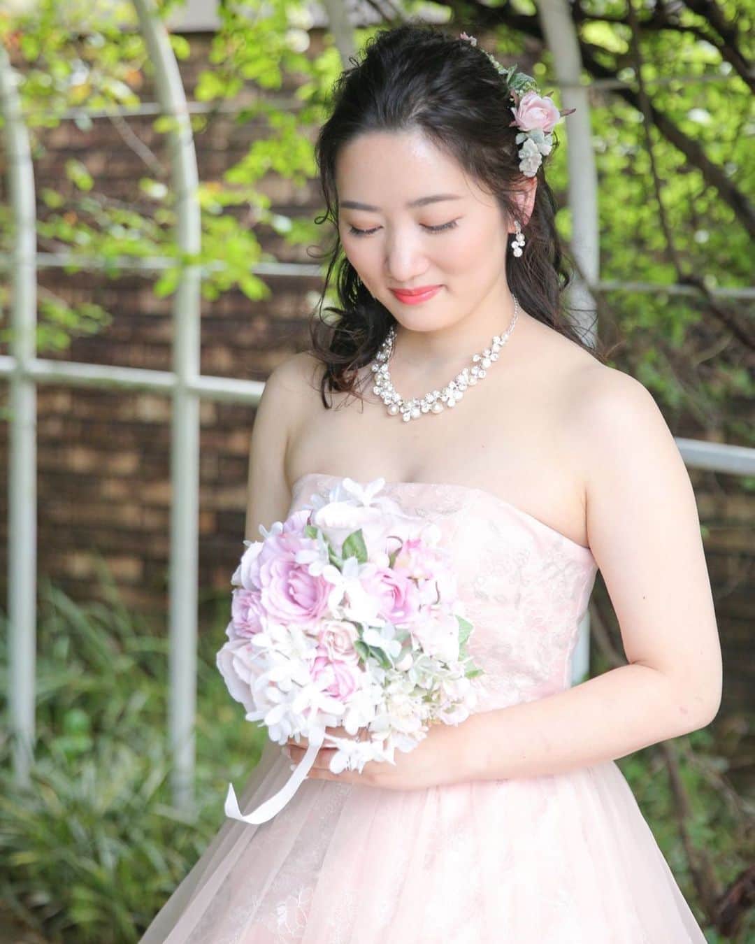 西平風香さんのインスタグラム写真 - (西平風香Instagram)「ピンクドレス。 全身は今度載せよう。」6月11日 17時25分 - fuukanishihira