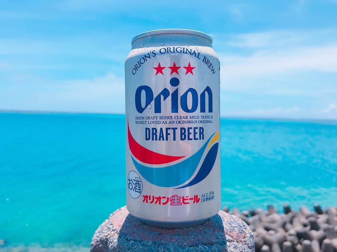笠原美香さんのインスタグラム写真 - (笠原美香Instagram)「どんだけオリオンビール🍻 撮るの？！って言われたんだけど 確かにww😂😂😂 あああ、すっごいうまそう🤤💓 #沖縄 #okinawa #オリオンビール #orionbeer #beer #beach」6月11日 19時34分 - mika.k419