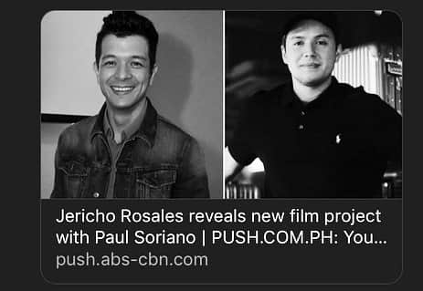 ポール・ソリアーノのインスタグラム：「super excited to tell more stories and collaborate again with @jerichorosalesofficial looking forward to creating these films with you very soon #TEN17PxECHO #2019 #2020」
