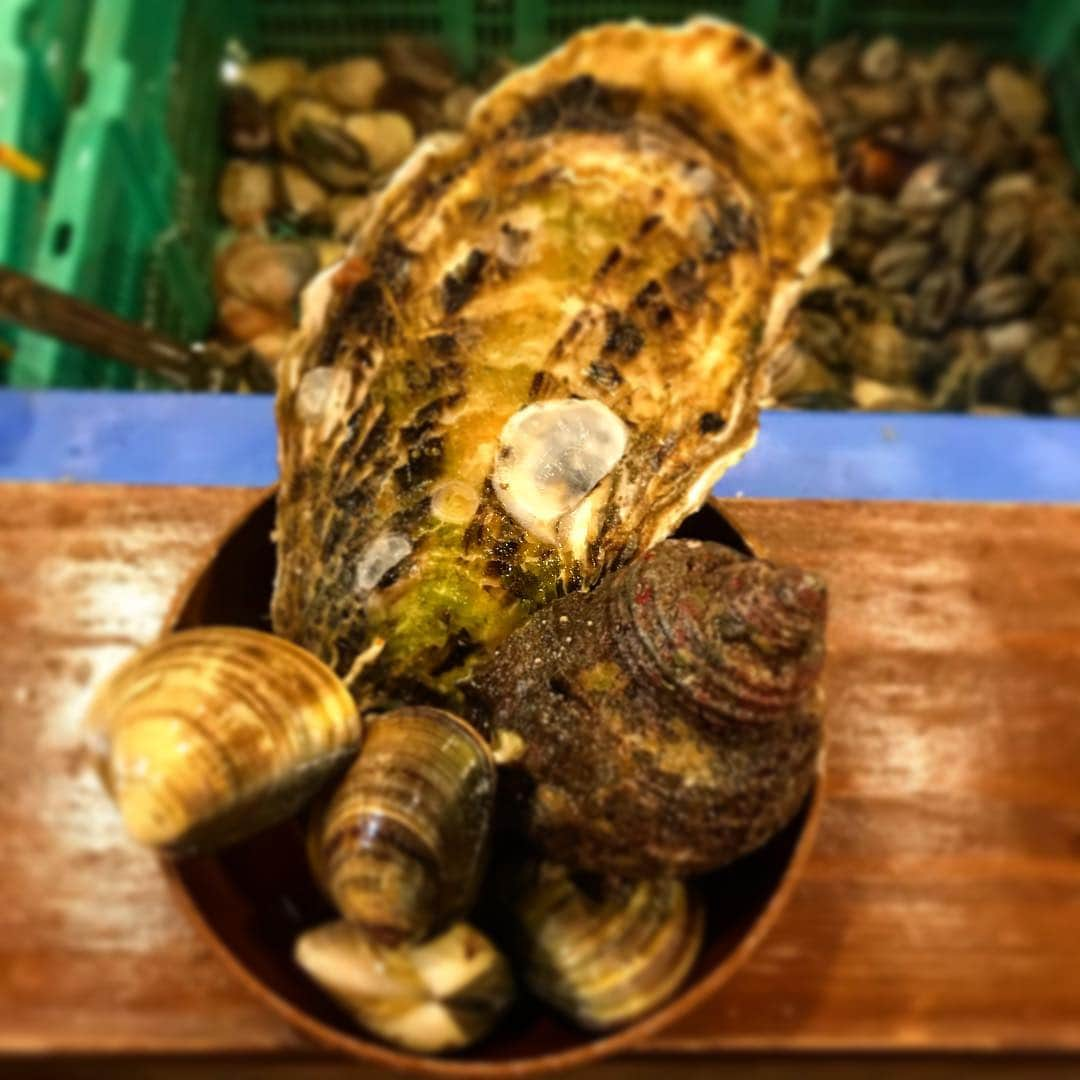 鶏魚 谷町さんのインスタグラム写真 - (鶏魚 谷町Instagram)「鶏魚です！しーちゃんです🎶 本日入荷の牡蠣は、特大サイズ*\(^o^)/* 貝盛り放題で、のっけるのに苦労してました(^_^;) #牡蠣 #特大サイズ #鶏魚 #大阪 #谷町四丁目 #駅近 #セルフ飲み放題 #地域最安値 #コース #座敷 #個室 #貝盛り放題 #ガンガン焼き #あさり #はまぐり #ホンビノス貝 #牡蠣 #さざえ #飲み会 #女将」6月11日 21時45分 - toriuotanimati