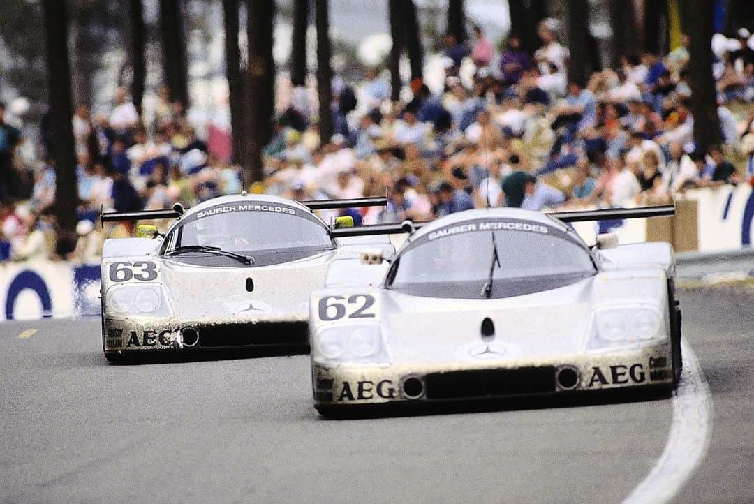 MERCEDES AMG PETRONASさんのインスタグラム写真 - (MERCEDES AMG PETRONASInstagram)「30 years on, remembering a special day in @mercedesbenz Motorsport history... The mighty Sauber-Mercedes C9 Silver Arrows scored a famous 1-2 at Le Mans #OnThisDay in 1989! 🏆🏆 • #MercedesBenz #Mercedes #Benz #Racing #MBClassic #LeMans #LM24 #Sauber @24heuresdumans」6月12日 0時07分 - mercedesamgf1