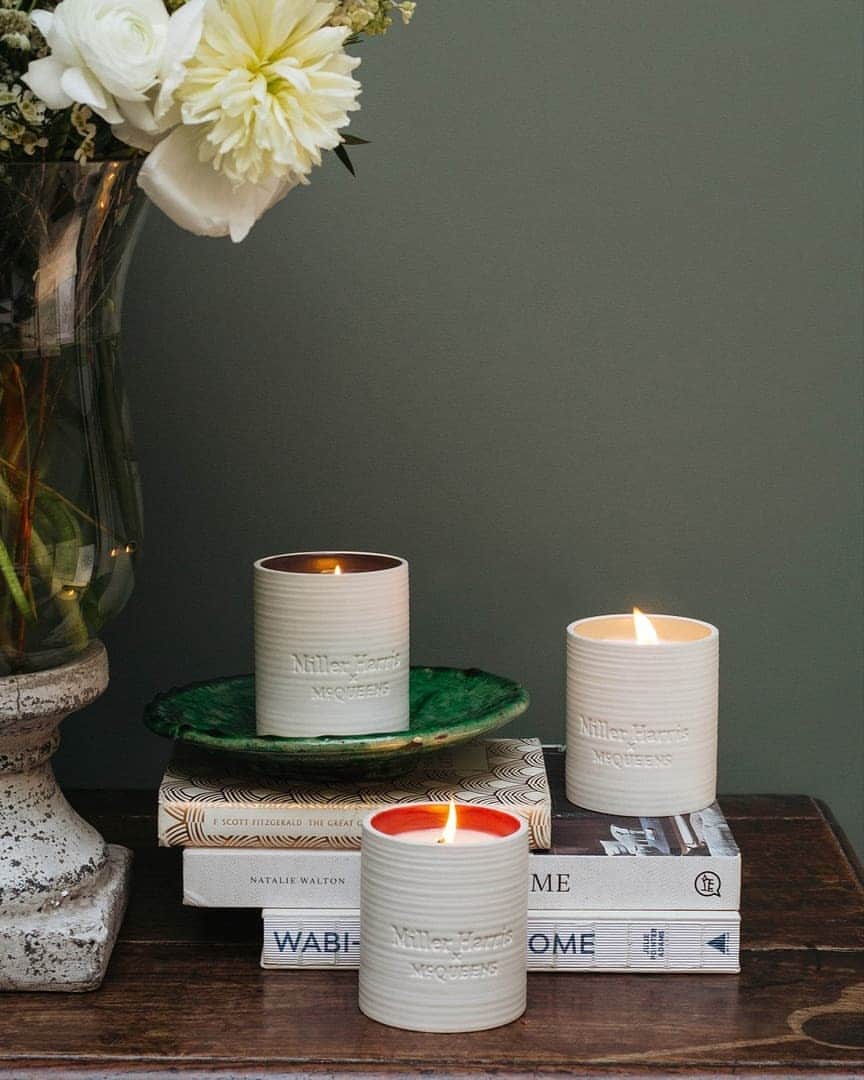 のインスタグラム：「Fill your home with florals and fragrance with our Miller Harris X McQueens Candles. The perfect finishing touch to any space.」