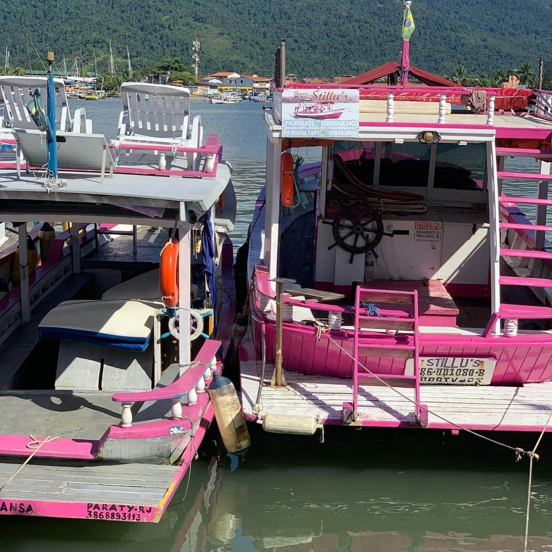 シャンタルトーマスさんのインスタグラム写真 - (シャンタルトーマスInstagram)「Il y en a de toutes les couleurs à louer pour une balade évidemment mes préférés !!!#paraty #brazil」6月12日 0時35分 - chantalthomass