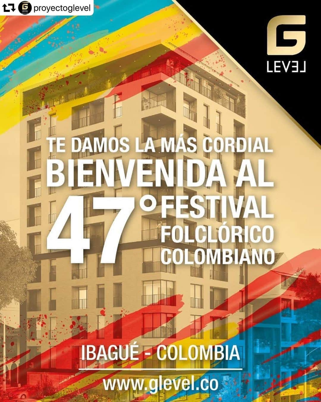 フレディ・グアリンさんのインスタグラム写真 - (フレディ・グアリンInstagram)「#repost @proyectoglevel ・・・ G-LEVEL Ibagué, se une al Festival Folclórico Colombiano」6月12日 10時36分 - fguarin13