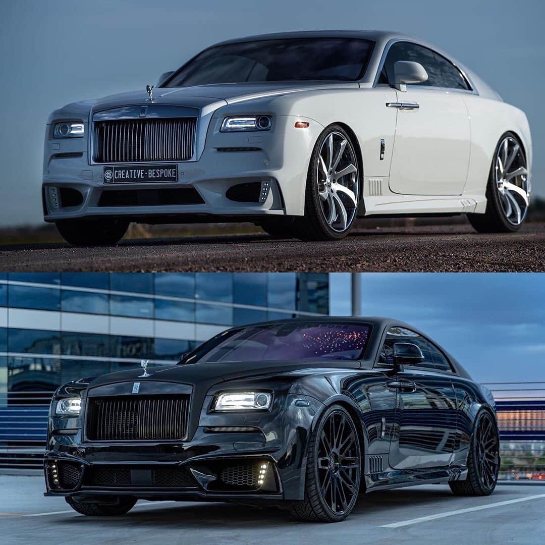CarsWithoutLimitsさんのインスタグラム写真 - (CarsWithoutLimitsInstagram)「Double The Trouble Wraiths built & for sale by @creativebespoke  Follow them for very unqiue exotics Wald RR #Wraith #carswithoutlimits #CBClub」6月12日 11時02分 - carswithoutlimits