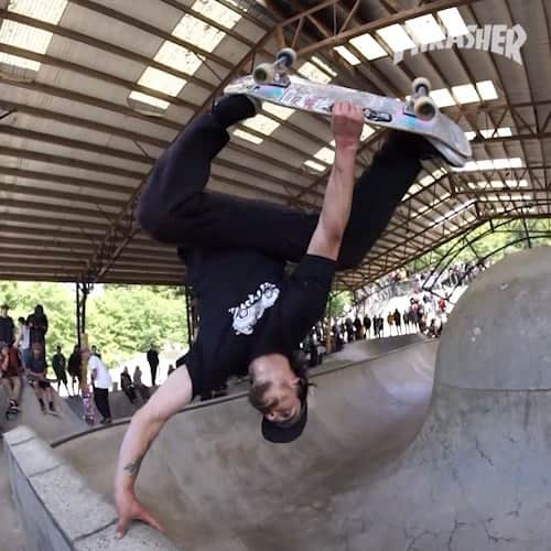 スラッシャーのインスタグラム：「A weekend to remember #RIPRIDERALLY 💪🏾 @independenttrucks Recap playing on ThrasherMagazine.com 📡 Filmed by @epiclytrife」