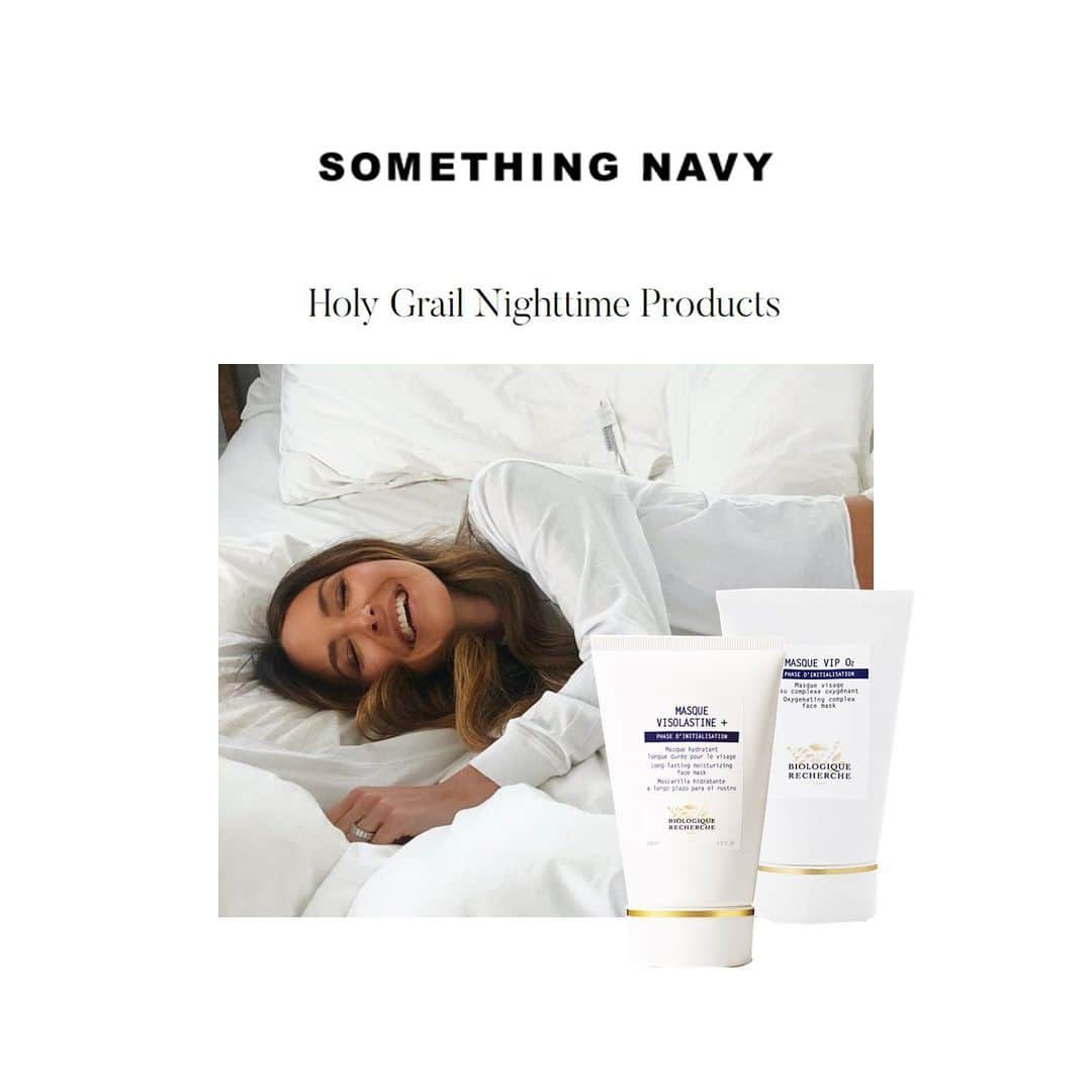 Biologique Recherche USAさんのインスタグラム写真 - (Biologique Recherche USAInstagram)「@somethingnavy's just shared their bedtime routines to wake up to a soft, glowing skin. We are thrilled to find two of our masks part of their "Holy Grail Nighttime Products"! - First, @ariellecharnas picks our Masque VIP O2, which leaves the skin protected, hydrated, soothed and regenerated. - Then, @nikki.weisman describes "I use the Biologique Recherche Masque Visolastine +. I always thought that I had really sensitive skin but as I get older, I find that I can actually handle products much better than I thought I could. [...] After getting a facial from their team and giving the products a chance, I fell in love with their mask that I now use at least twice a week.  My dull skin instantly not only feels refreshed but looks it as well." - What about you, what is your nighttime routine? • • • #biologiquerecherche #passion #expert #beauty #skin #skincare #facecare #followyourskininstant #buildingbetterskin #skininstant #masques #vipo2 #masquevipo2 #masquevisolastine+ #hydrating #glowingskin #nighttimeroutine #bedtimeskincare #somethingnavy #ariellecharnas #nikkiweisman」6月12日 6時31分 - biologique_recherche_usa