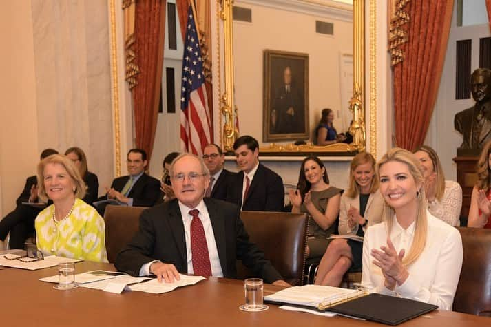 イヴァンカ・トランプさんのインスタグラム写真 - (イヴァンカ・トランプInstagram)「Today, I was on the Hill to unveil the Administration’s comprehensive Women, Peace and Security (#WPS) Strategy.  #WGDP recognizes that good defense policy requires women’s participation and empowerment, yet women are critically underrepresented in conflict-resolution and post-conflict peace building efforts. (2% of mediators, 3% of military personnel, 9% of negotiators globally)  Further, 14 out of 17 countries that rank the lowest on the gender discrimination indicator were involved in armed conflict in the past two decades.  Almost 20 years after @unitednations Resolution 1325, the U.S. is proud to show leadership as the first and only Country in the world to codify Women, Peace and Security; bipartisan legislation signed into law by President Trump. 🇺🇸」6月12日 7時47分 - ivankatrump